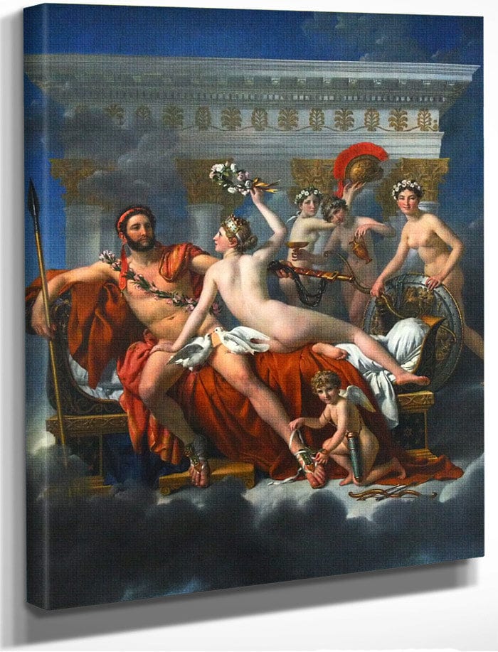 Mars Disarmed By Venus And The Three Graces By Jacques Louis David