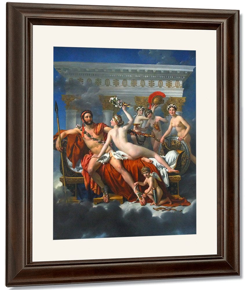 Mars Disarmed By Venus And The Three Graces By Jacques Louis David - Image 3