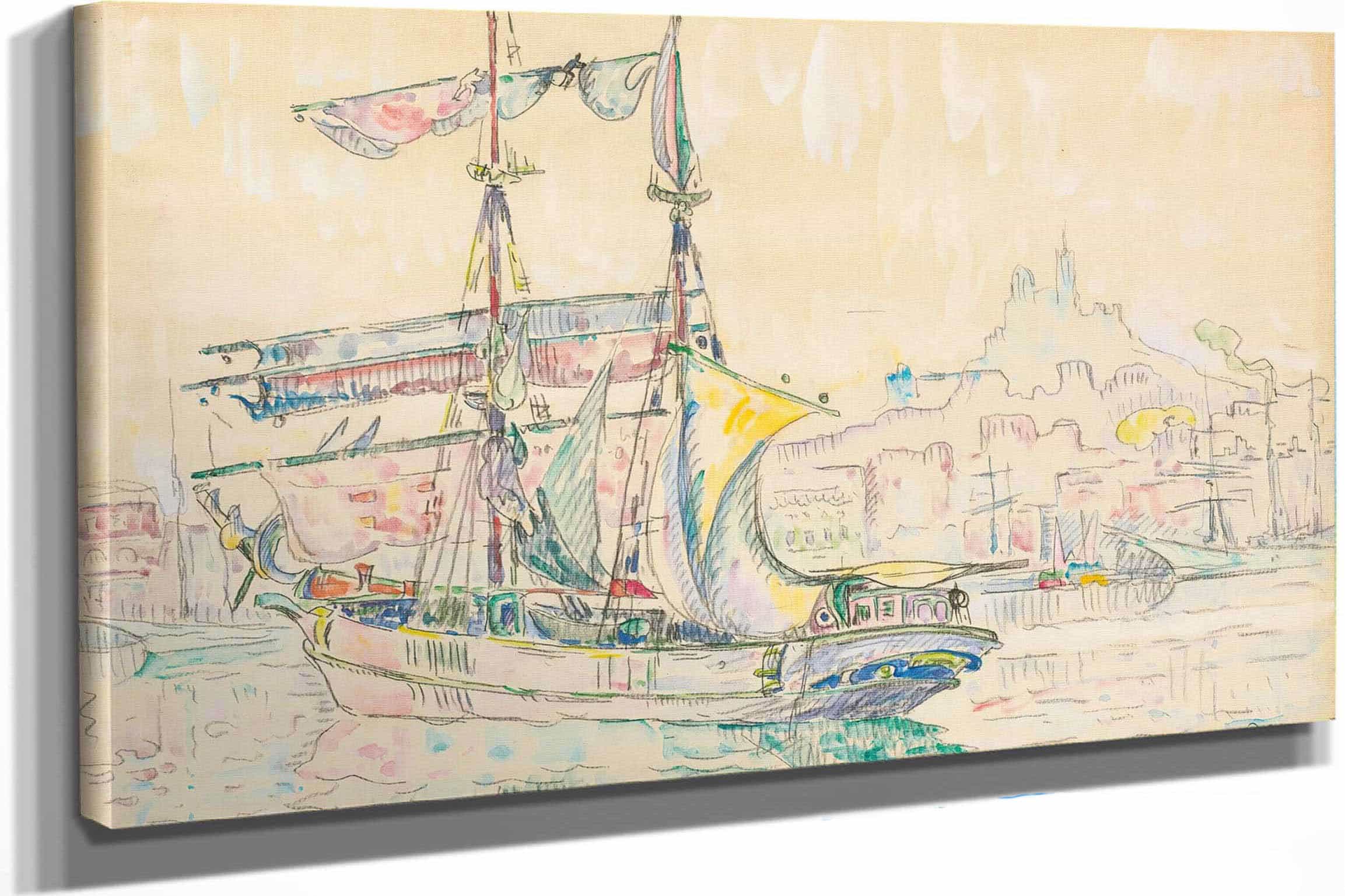Marseille Voilier by Paul Signac - Image 2