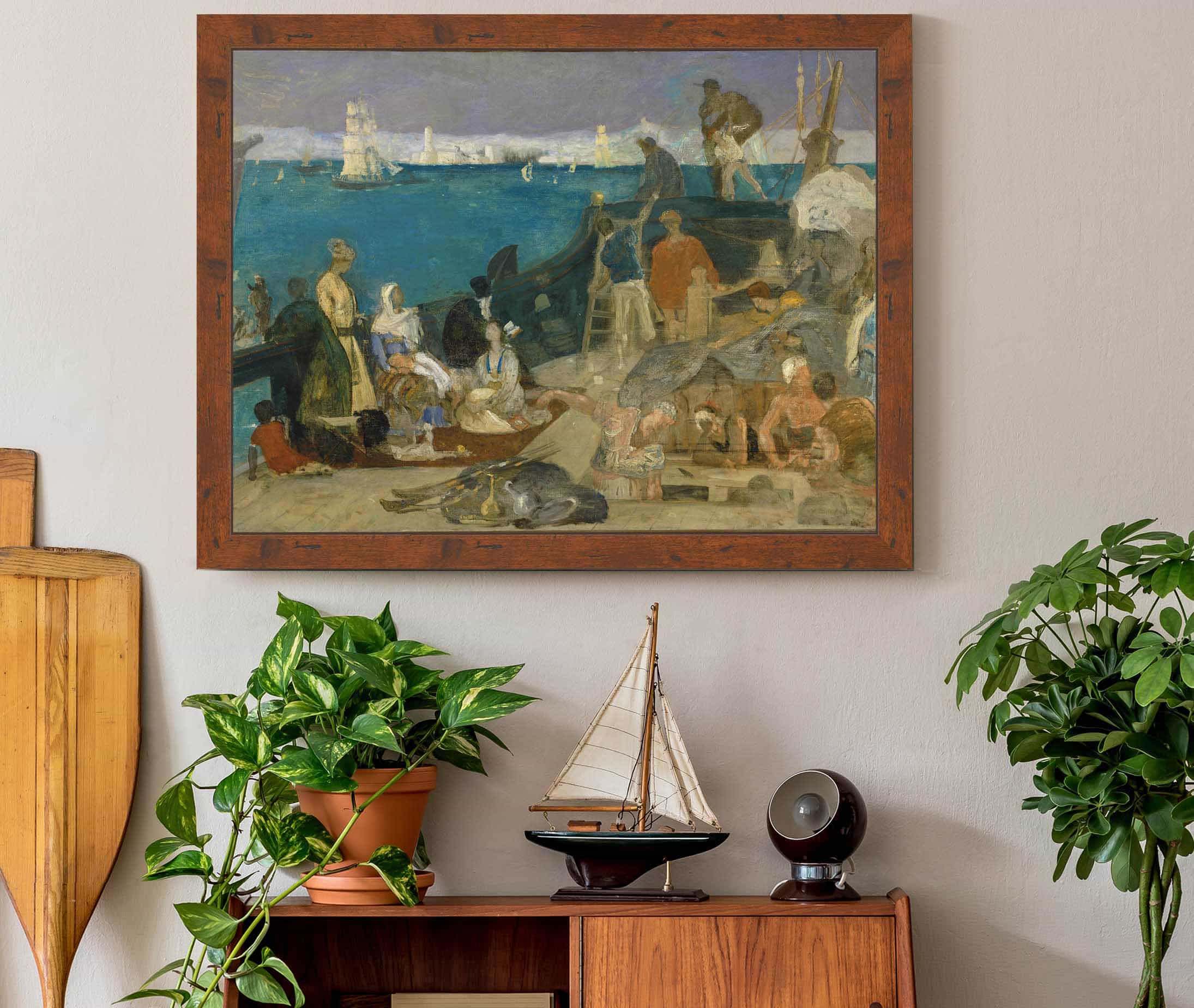 Marseilles Gateway To The Orient by Pierre Puvis De Chavannes - Image 3