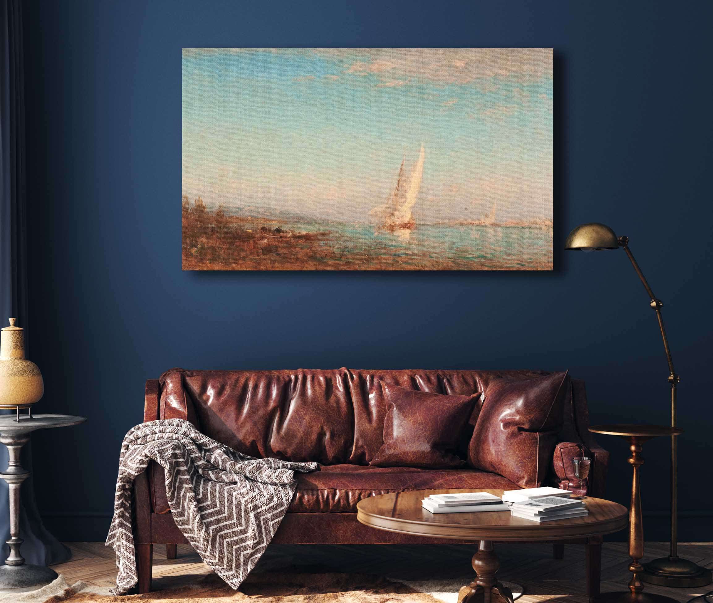 Martigues La Voile Blanche by Felix Ziem - Image 4