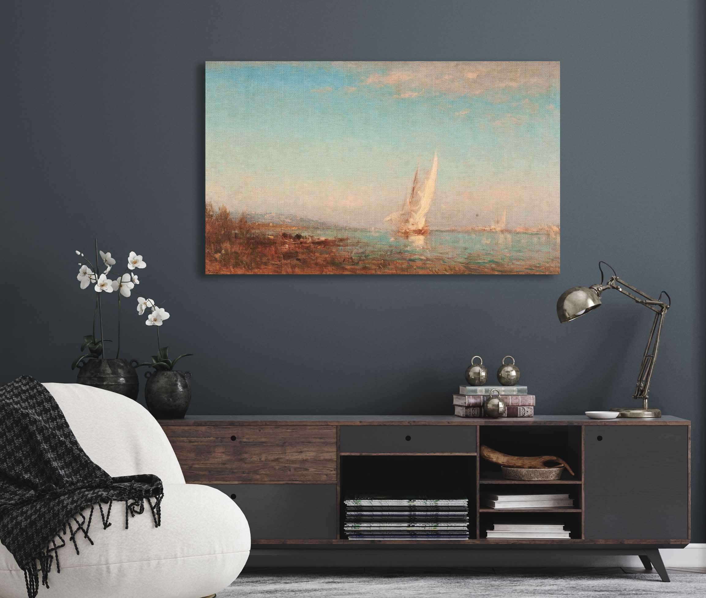 Martigues La Voile Blanche by Felix Ziem - Image 5