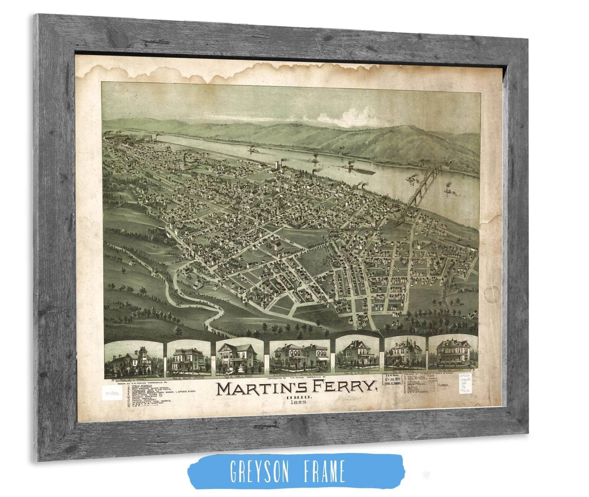 Martins Ferry Ohio 1899 State of Ohio - Image 6