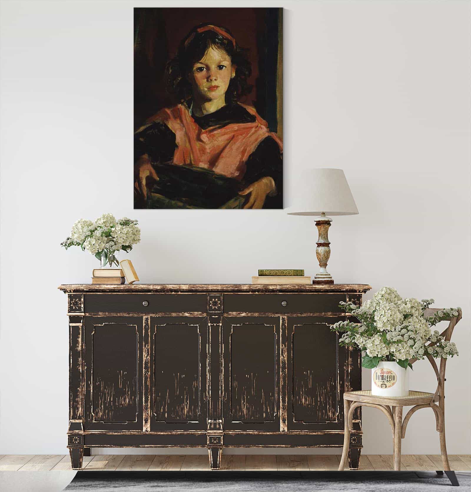 Mary Ann With Her Basket by Robert Henri - Image 4