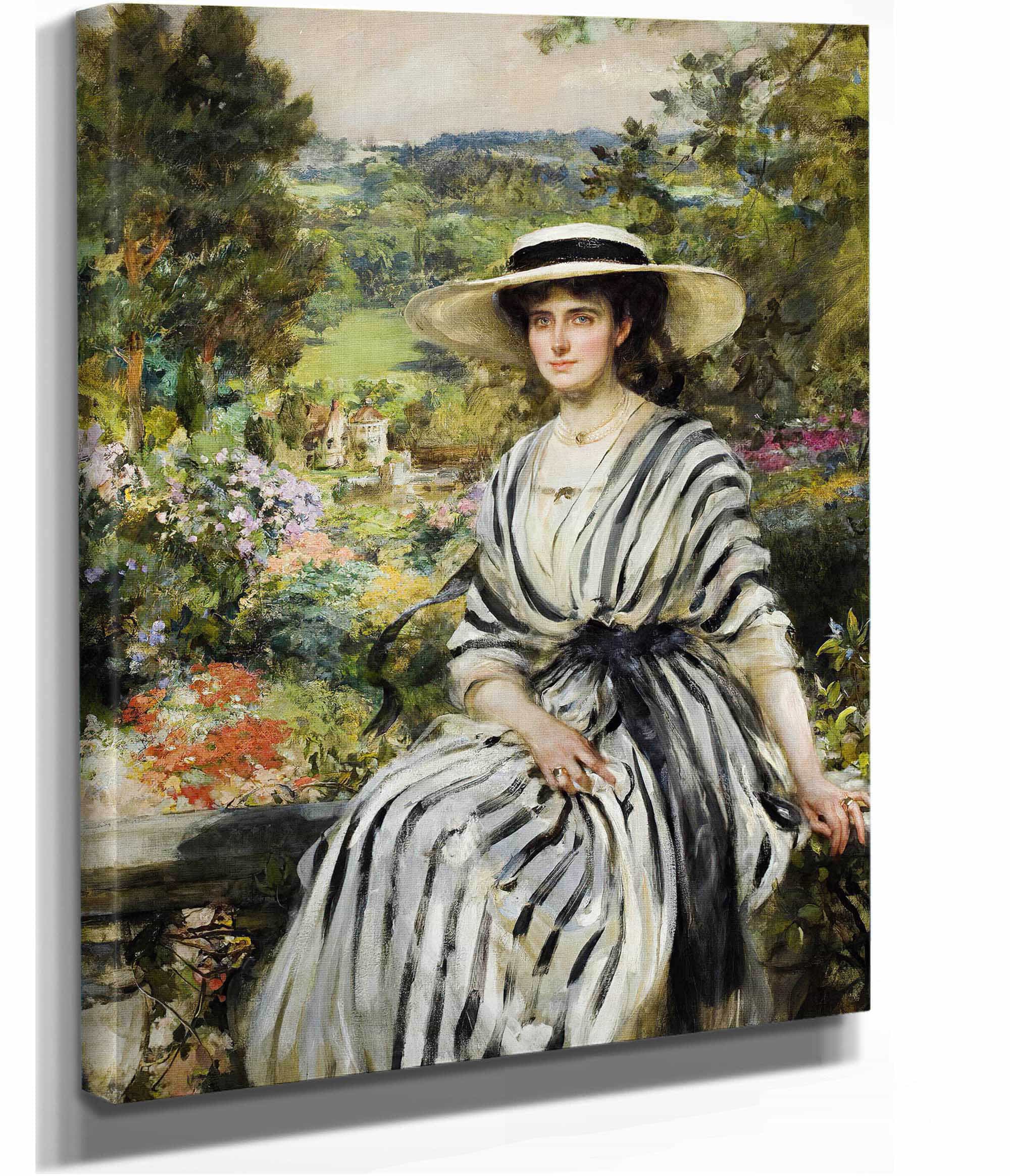 Mary Rosamond Anstruther Mrs Edward Windsor Hussey by James Jebusa Shannon - Image 2