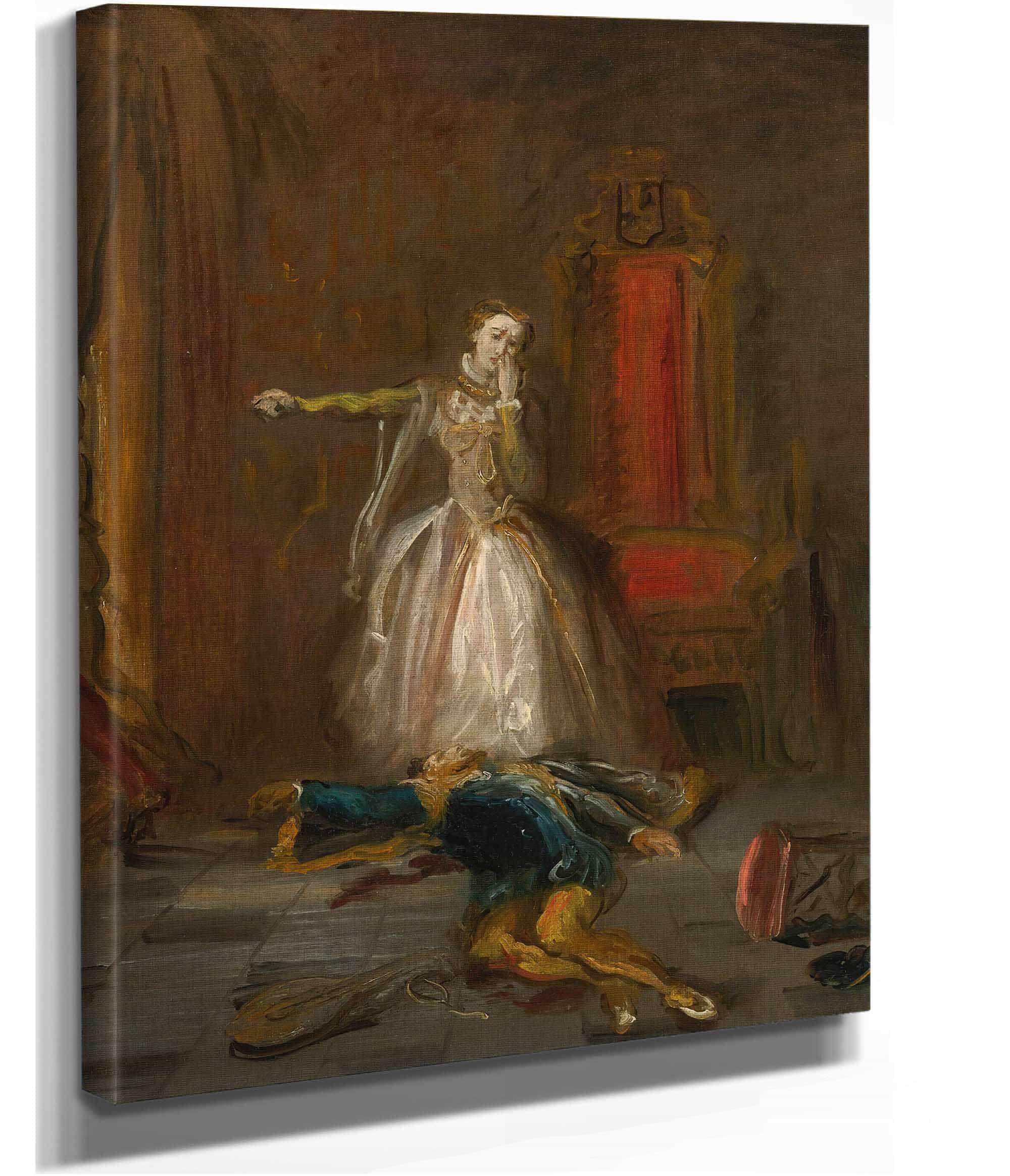 Mary Stuart Swearing Revenge by Theodore Chasseriau - Image 2