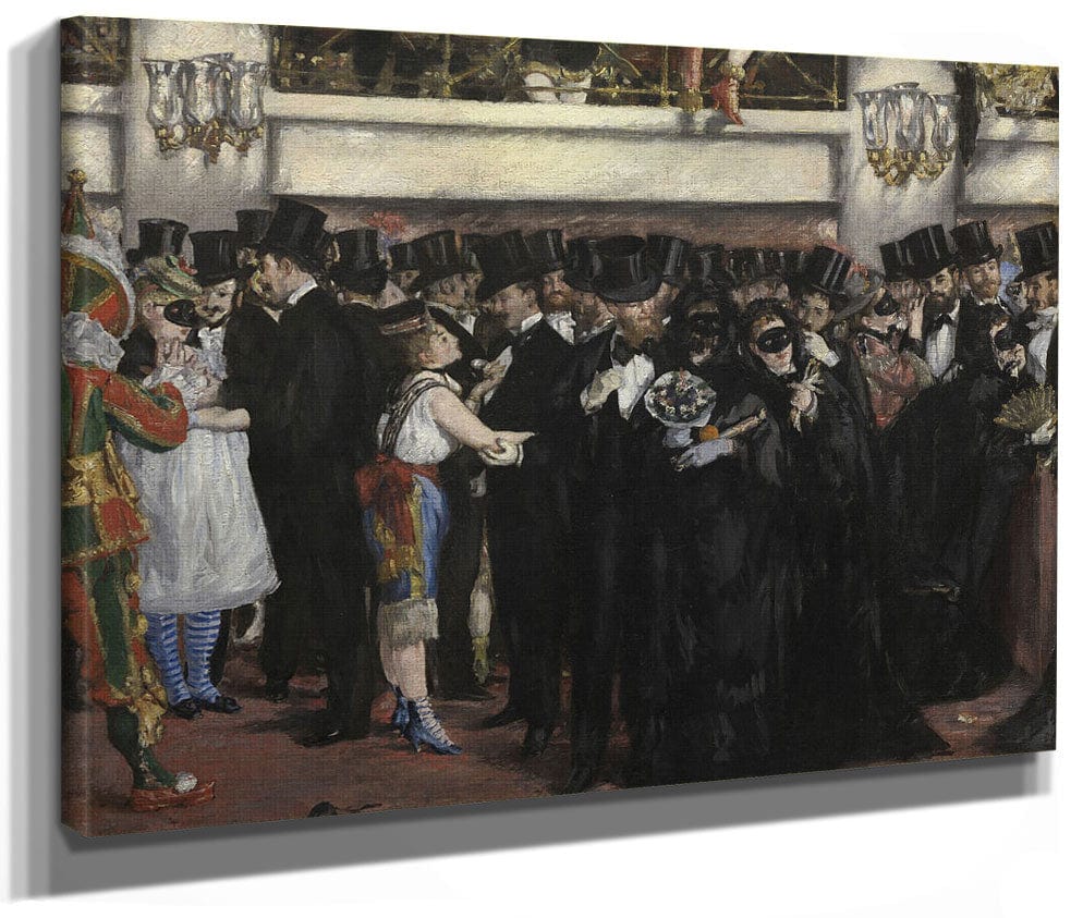 Masked Ball At The Opera By Edouard Manet