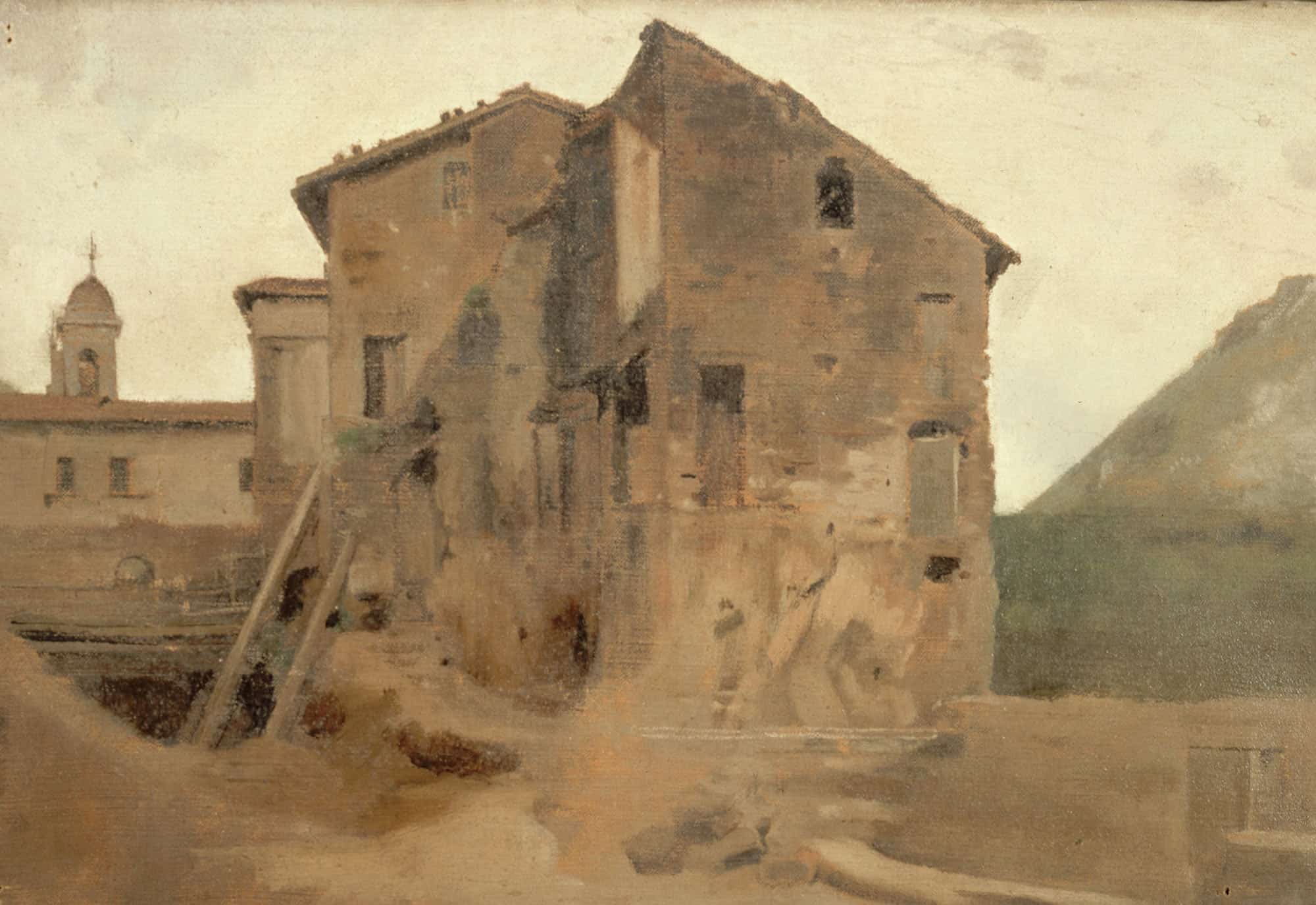 Masure Dans La Campagne De Rome by Jean Jacques Henner