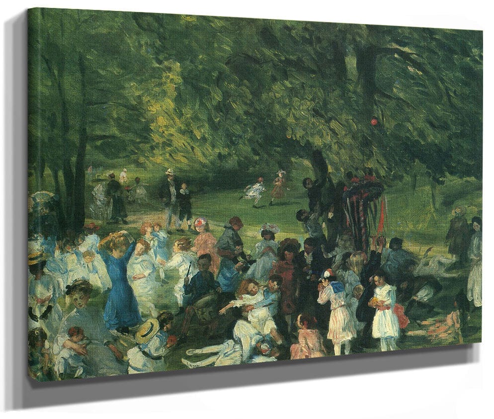 May Day Central Park 1905 By William Glackens