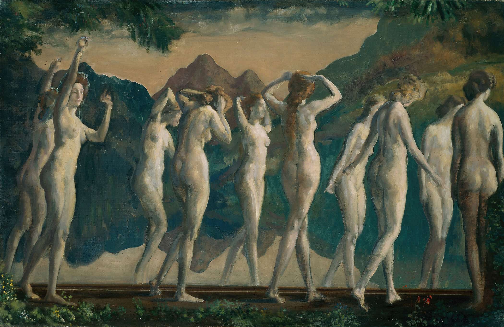 Maya Mirror Of Illusions by Arthur Bowen Davies - Image 2