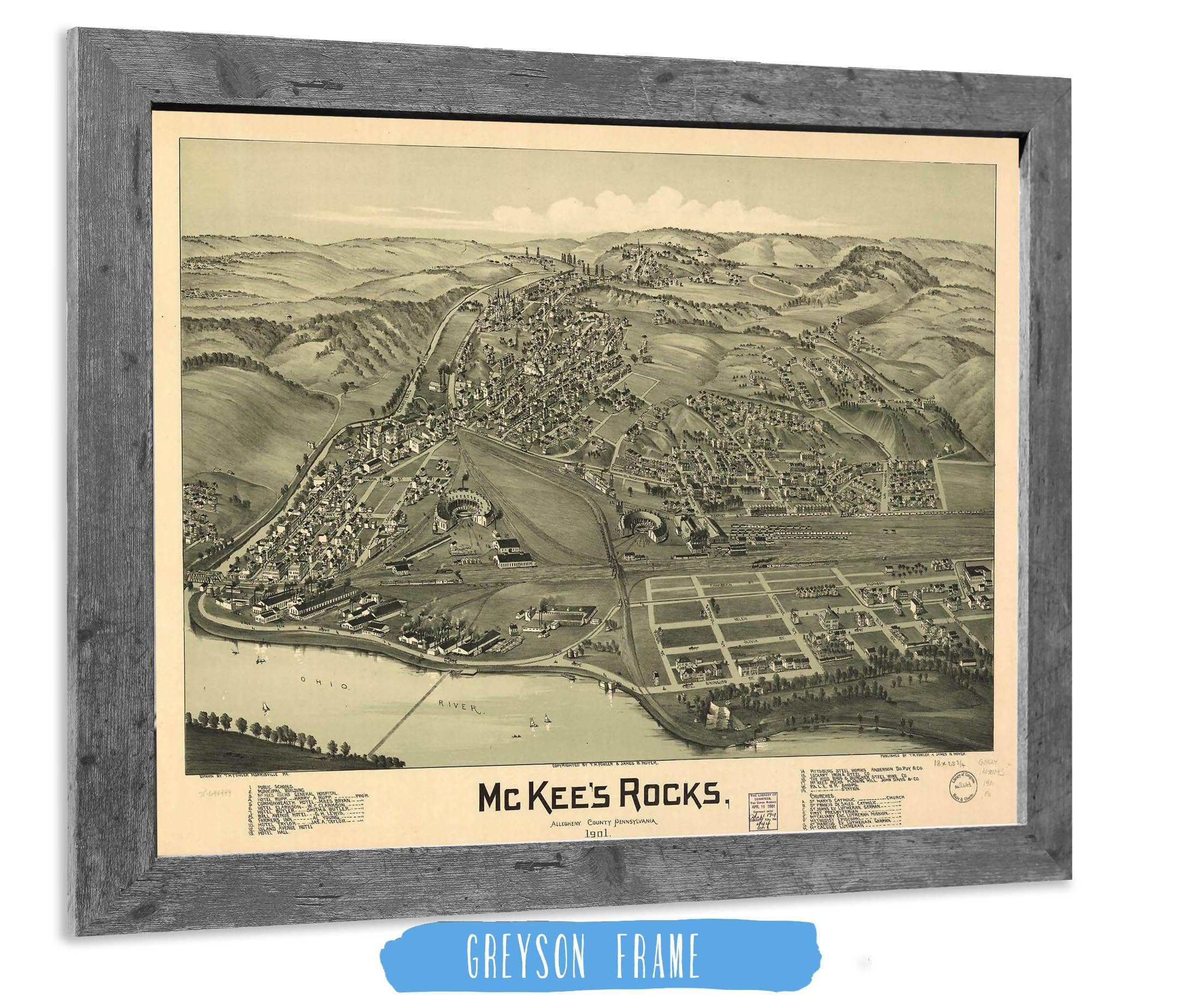 Mckees Rocks Allegheny County Pennsylvania 1901 State of Pennsylvania - Image 6