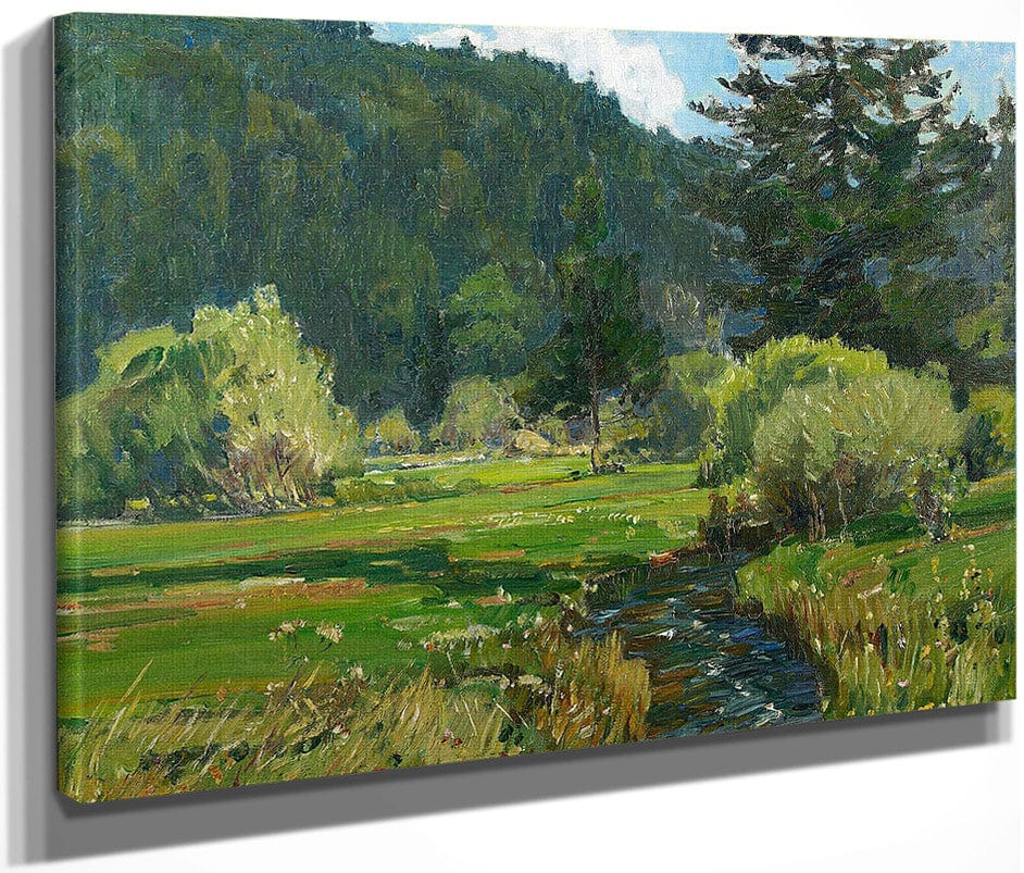 Meandering Stream 1927 By William Wendt