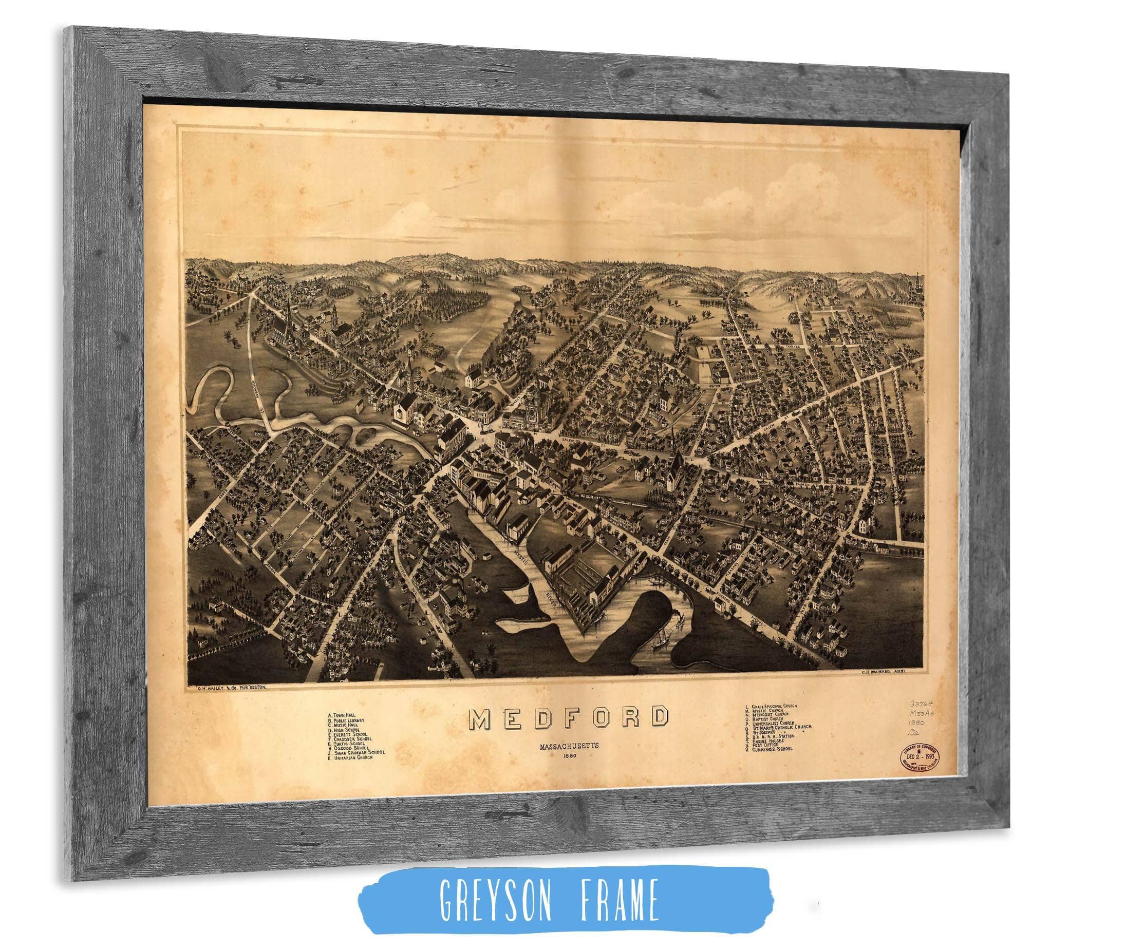 Medford Massachusetts 1880 State of Massachusetts - Image 6