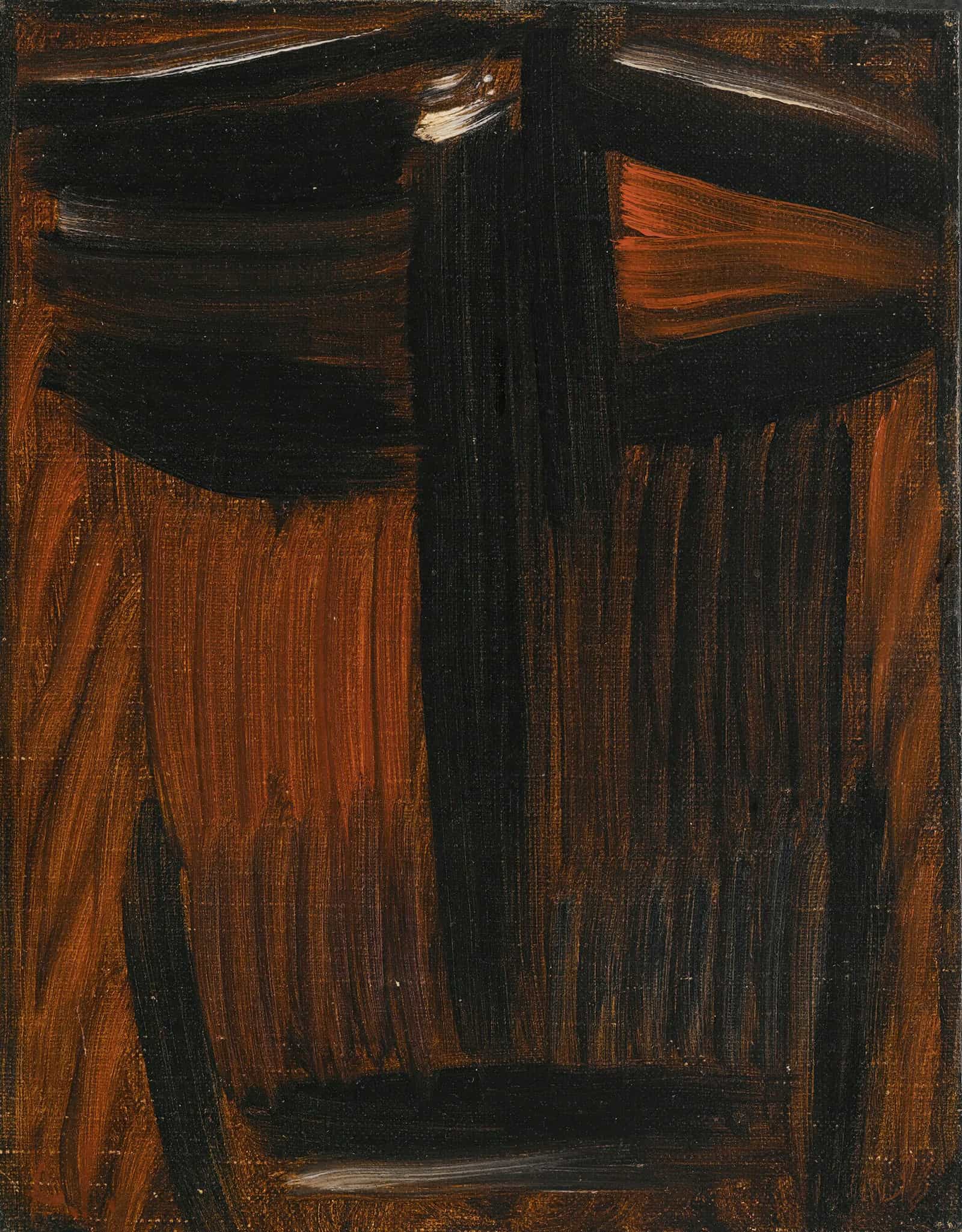 Meditation Black Orange Glowing by Alexej Von Jawlensky