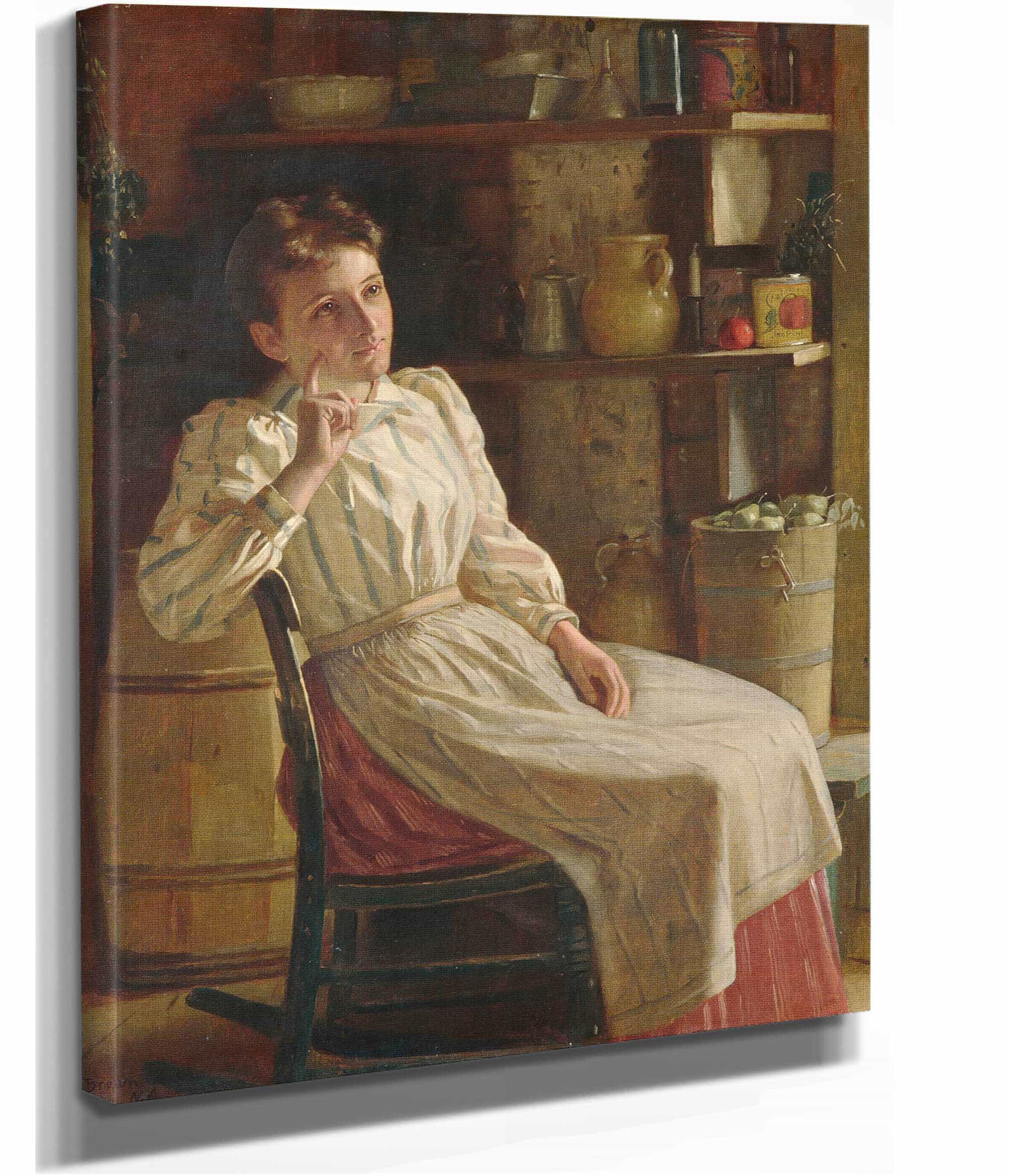 Meditation   by John George Brown - Image 3