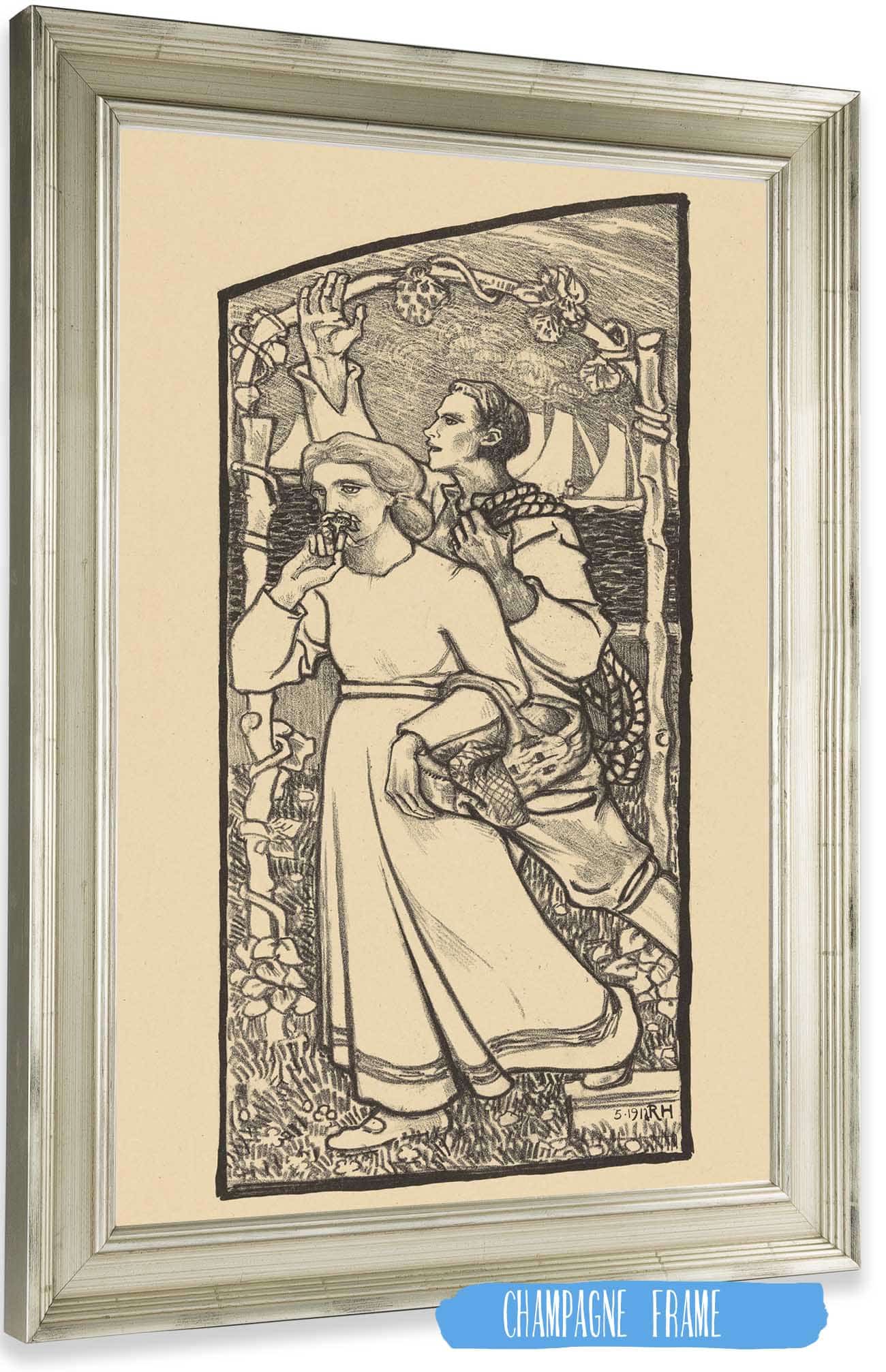 Meisje Met Een Mand En Jongen Met Een Touw by Richard Nicolaus Roland Holst