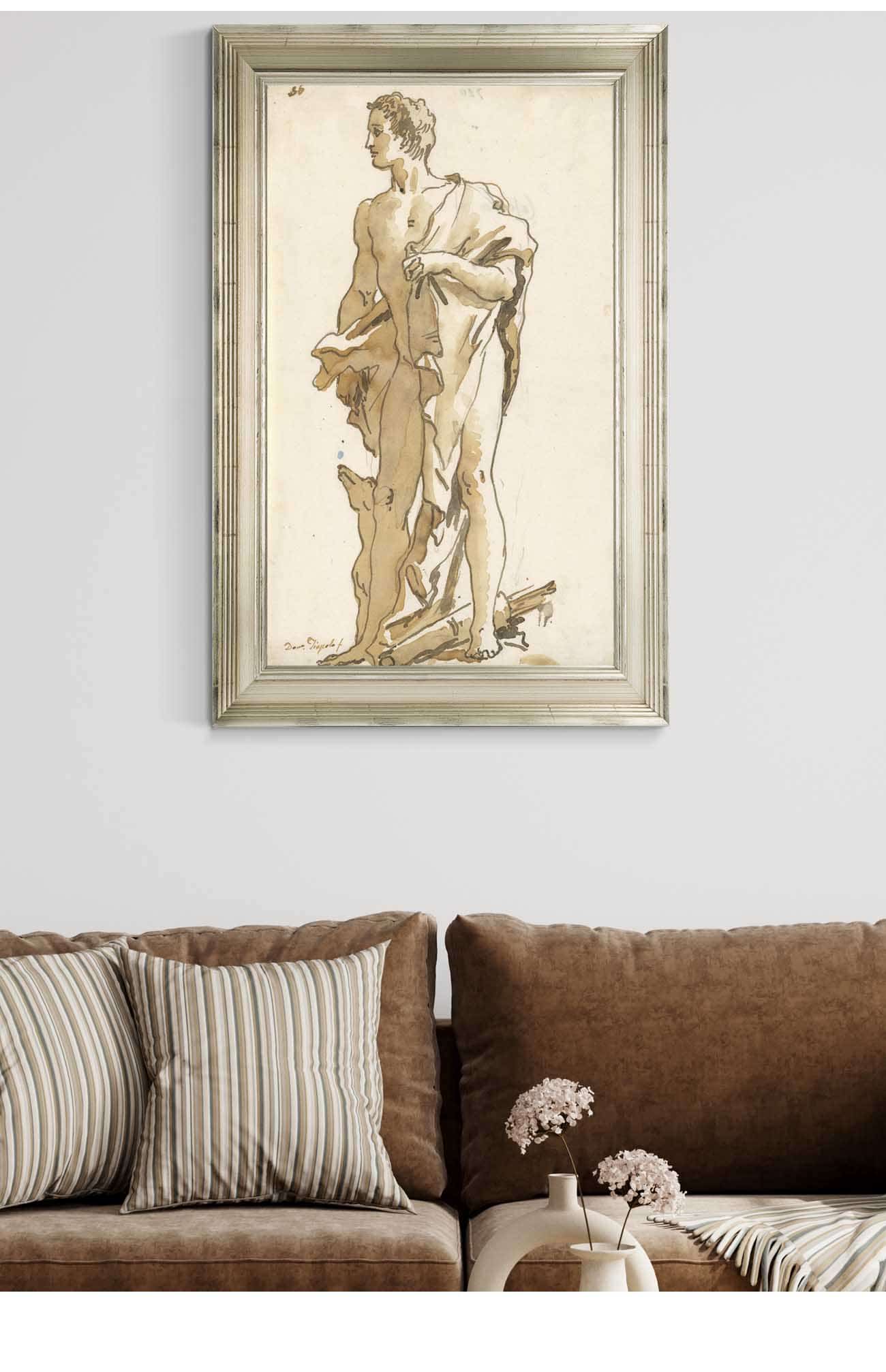 Meleager Turning To The Left Mid Th Early Th Century by Giovanni Domenico Tiepolo - Image 5