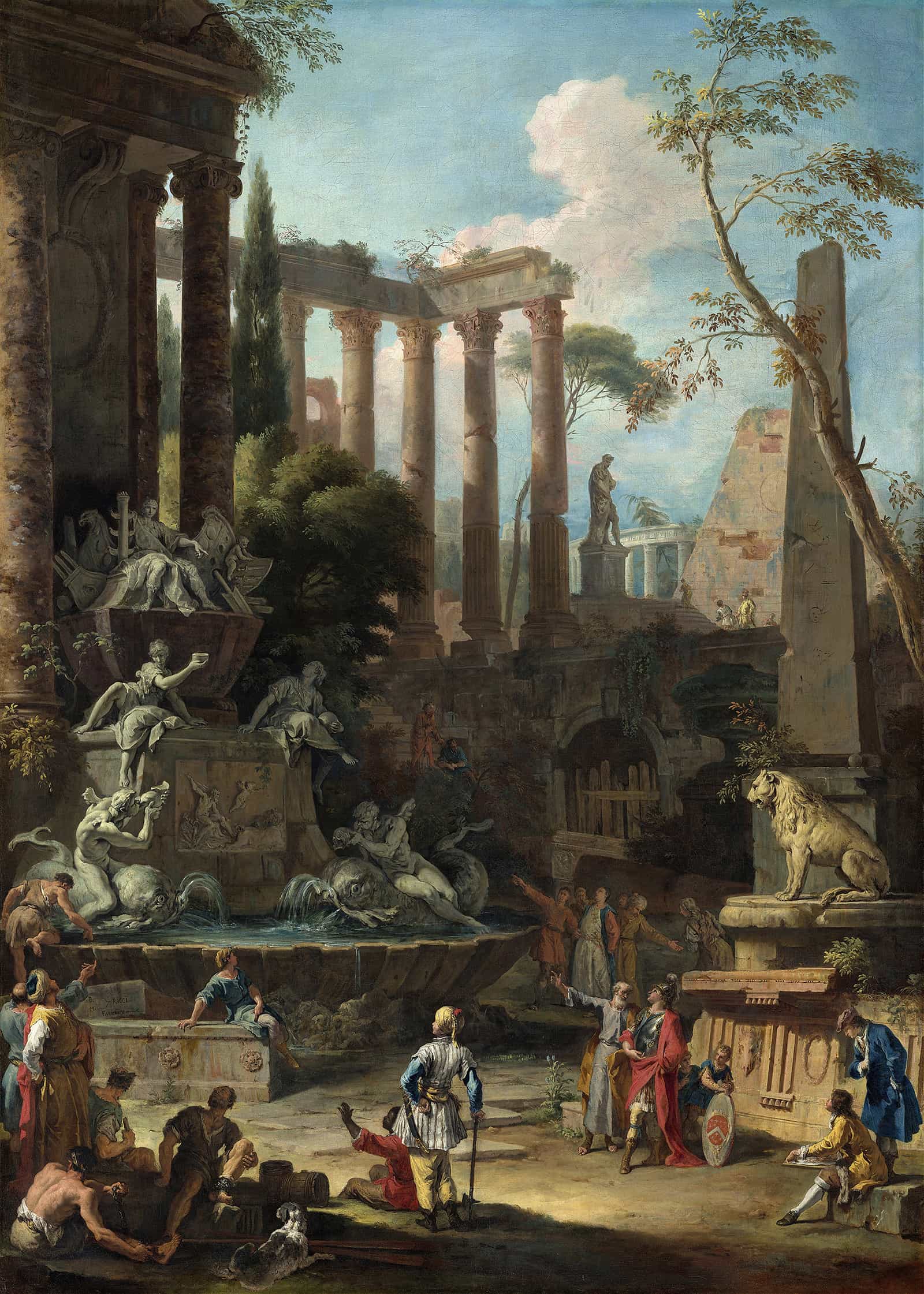 Memorial To Admiral Sir Clowdisley Shovell by Sebastiano Ricci