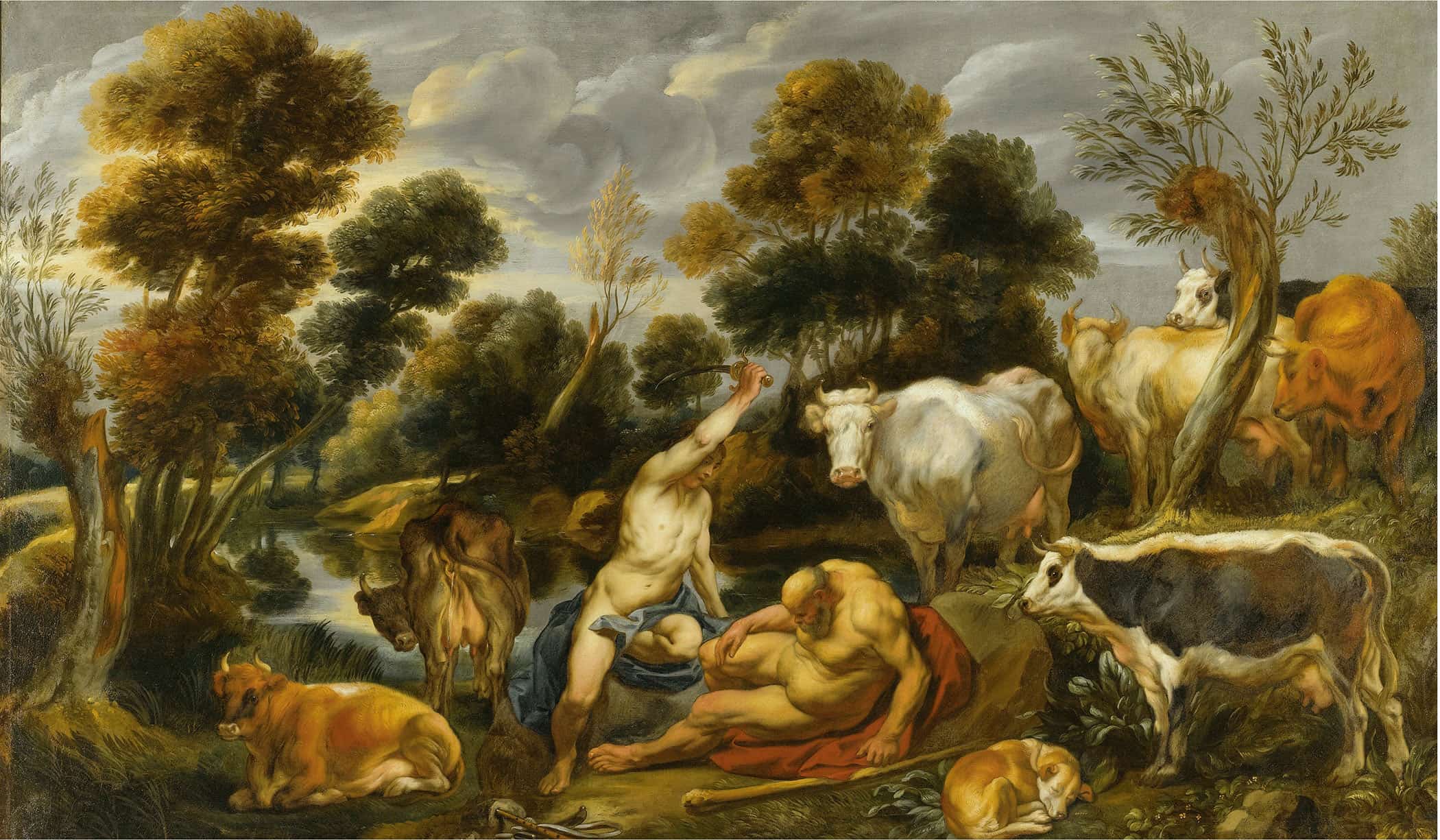 Mercury Argus And Io by Jacob Jordaens - Image 2
