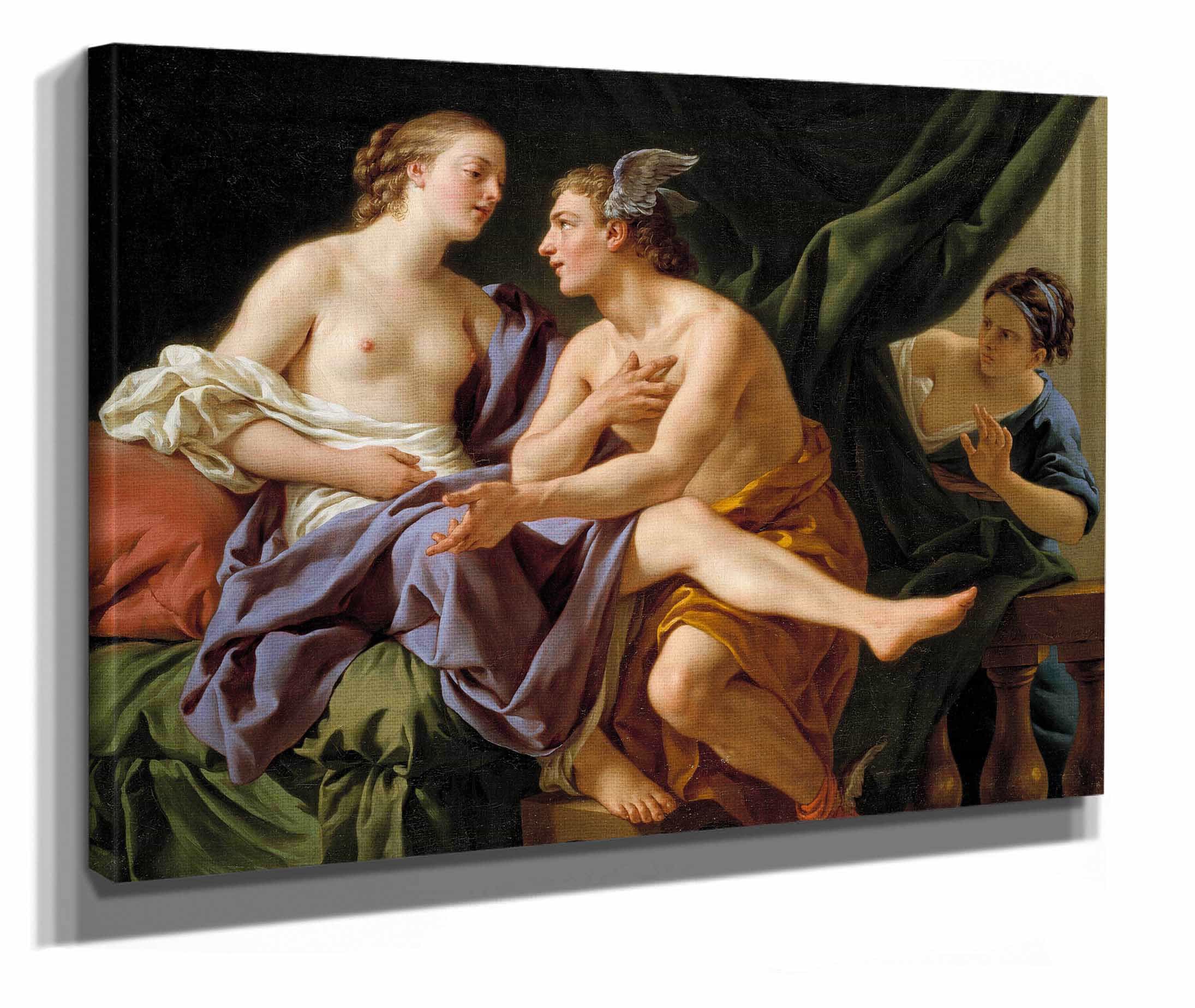 Mercury Herse And Aglaura by Louis Jean Francois Lagrenee - Image 2