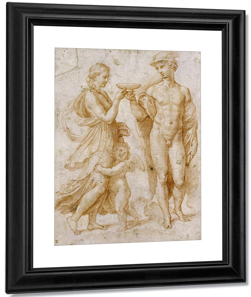 Mercury Offering The Cup Of Immortality To Psyche 2 By Raphael - Image 3