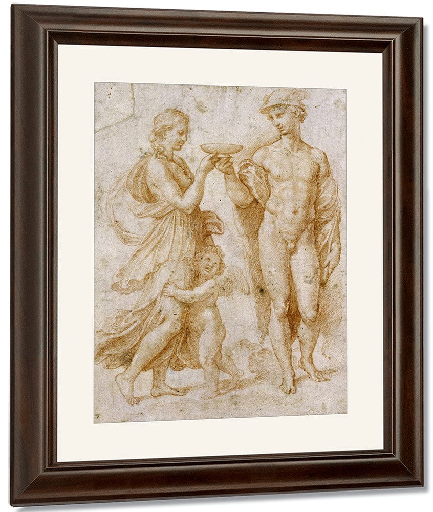 Mercury Offering The Cup Of Immortality To Psyche 2 By Raphael - Image 4