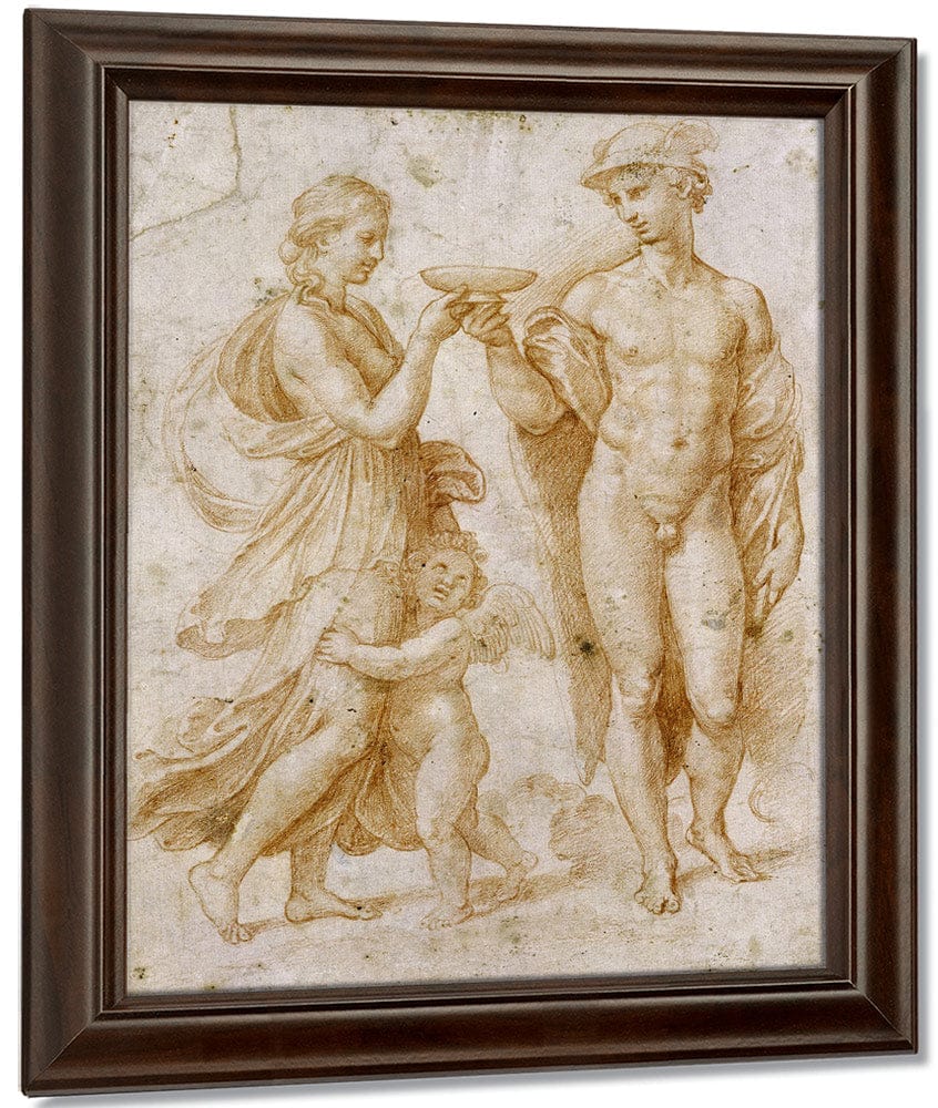 Mercury Offering The Cup Of Immortality To Psyche 2 By Raphael - Image 5