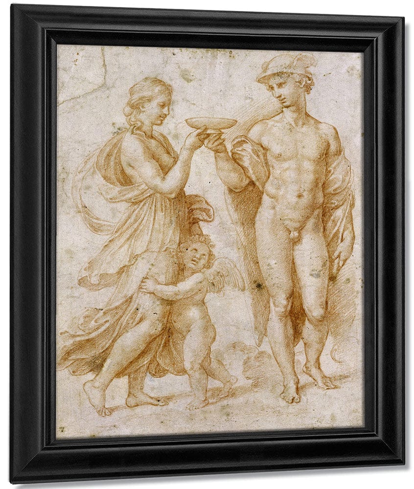 Mercury Offering The Cup Of Immortality To Psyche 2 By Raphael - Image 7