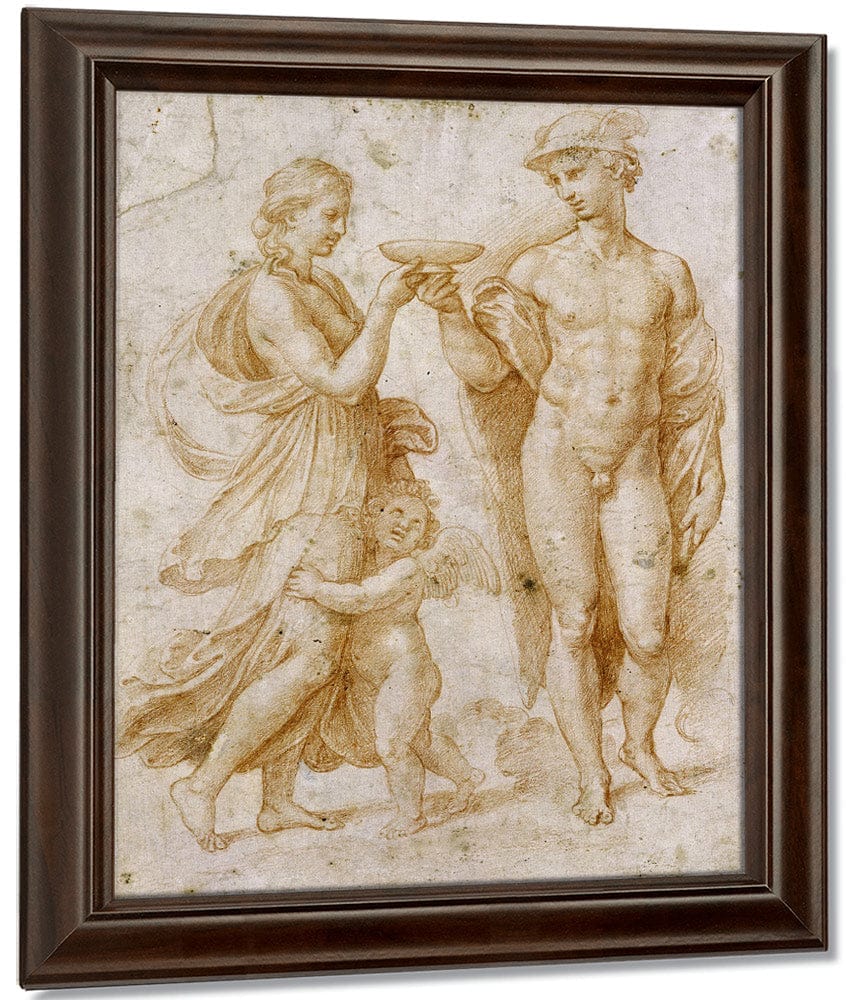 Mercury Offering The Cup Of Immortality To Psyche By Raphael - Image 5