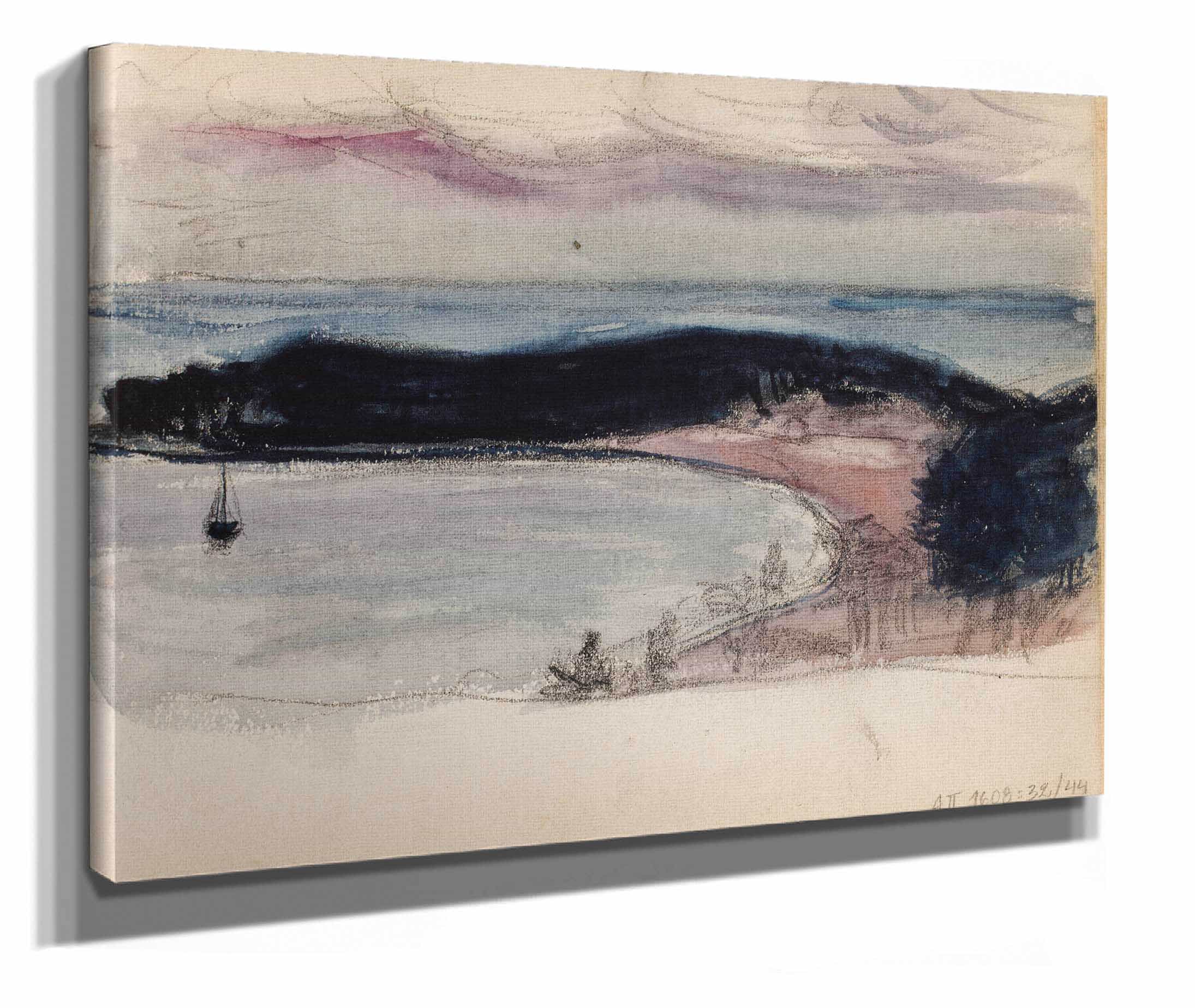 Merimaisema Ja Lahden Puokama Luonnos by Magnus Enckell - Image 2