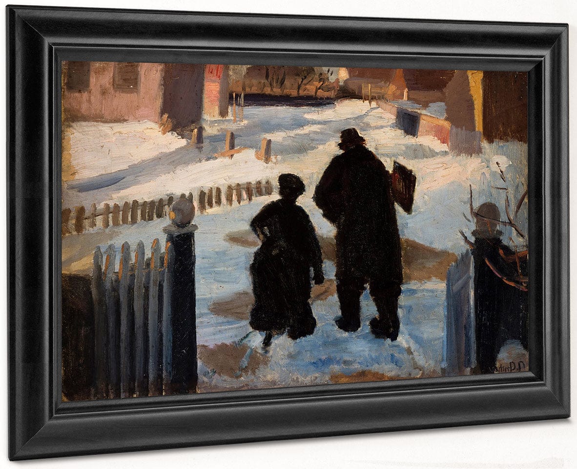 Michael Ancher On His Way To His Studio Accompanied By The Organist Helene Christensen Upload By Anna Ancher - Image 6