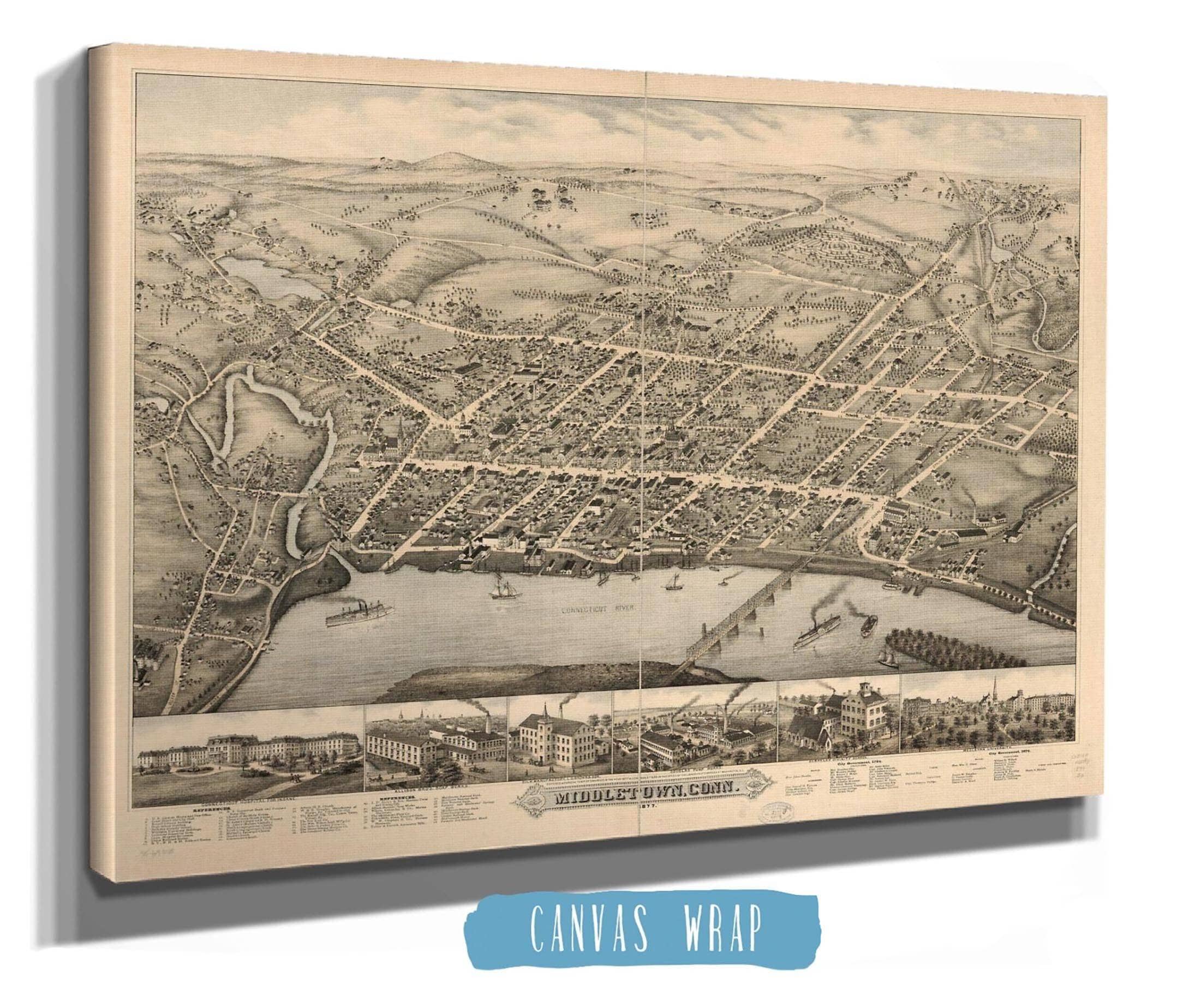 Middletown Conn 1877 State of Connecticut