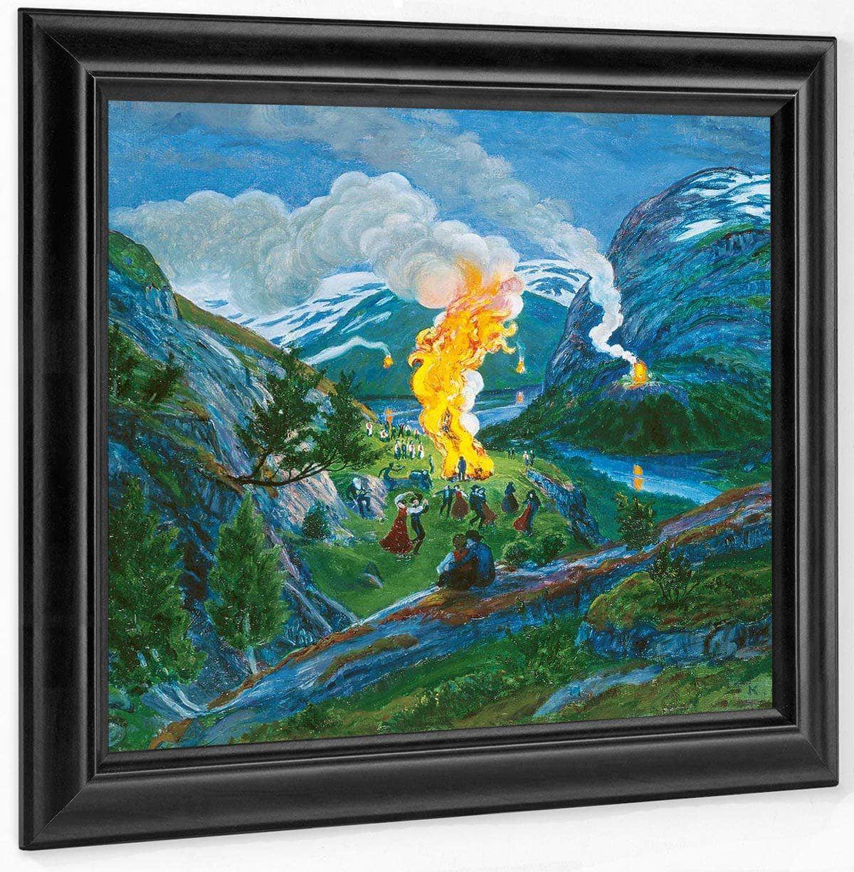 Midsummer Eve Bonfire 3 By Nicolai Astrup