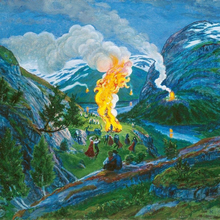 Midsummer Eve Bonfire 3 By Nicolai Astrup - Image 5