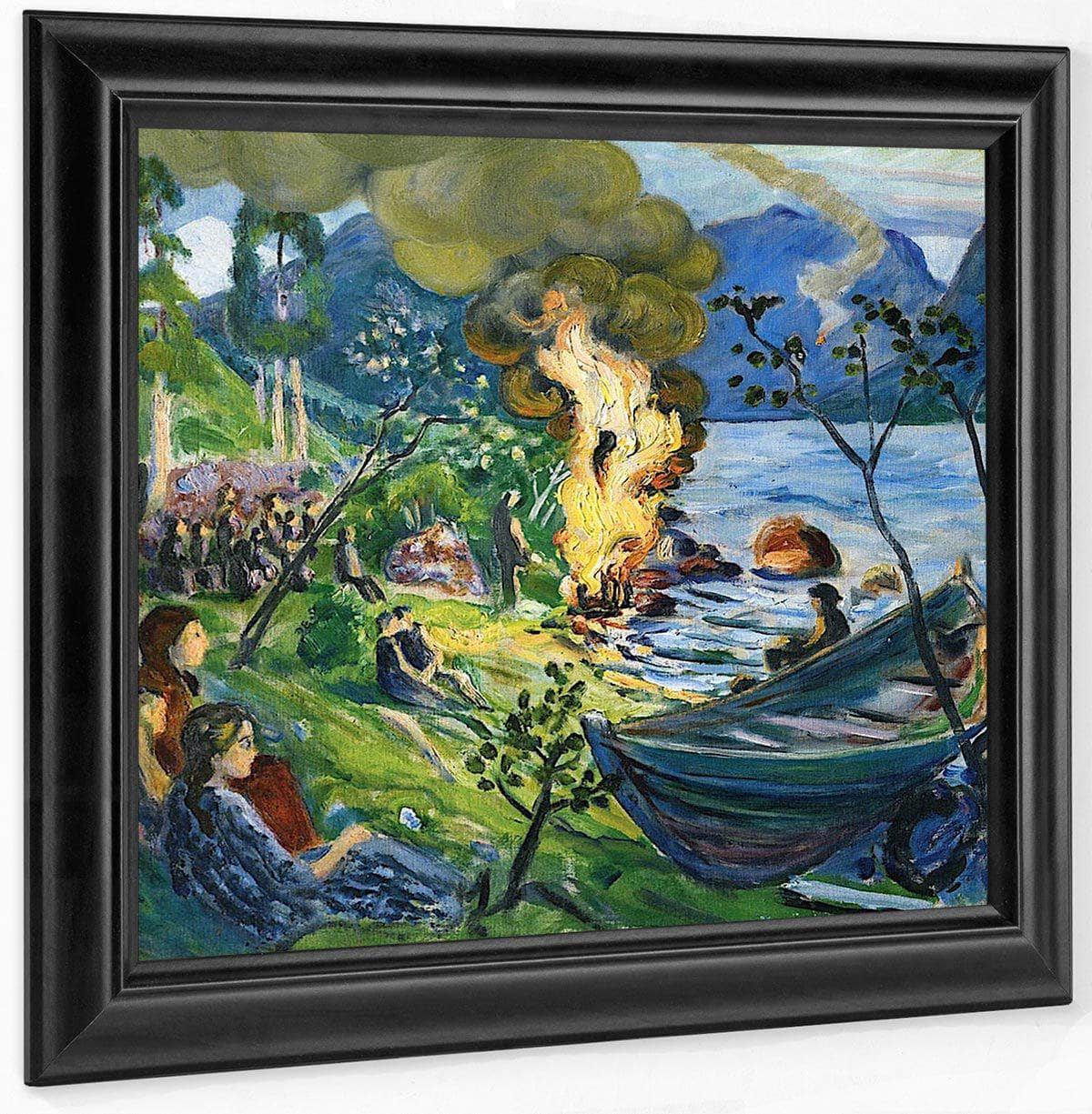 Midsummer Eve Bonfire By Jølstravatnet By Nicolai Astrup - Image 6