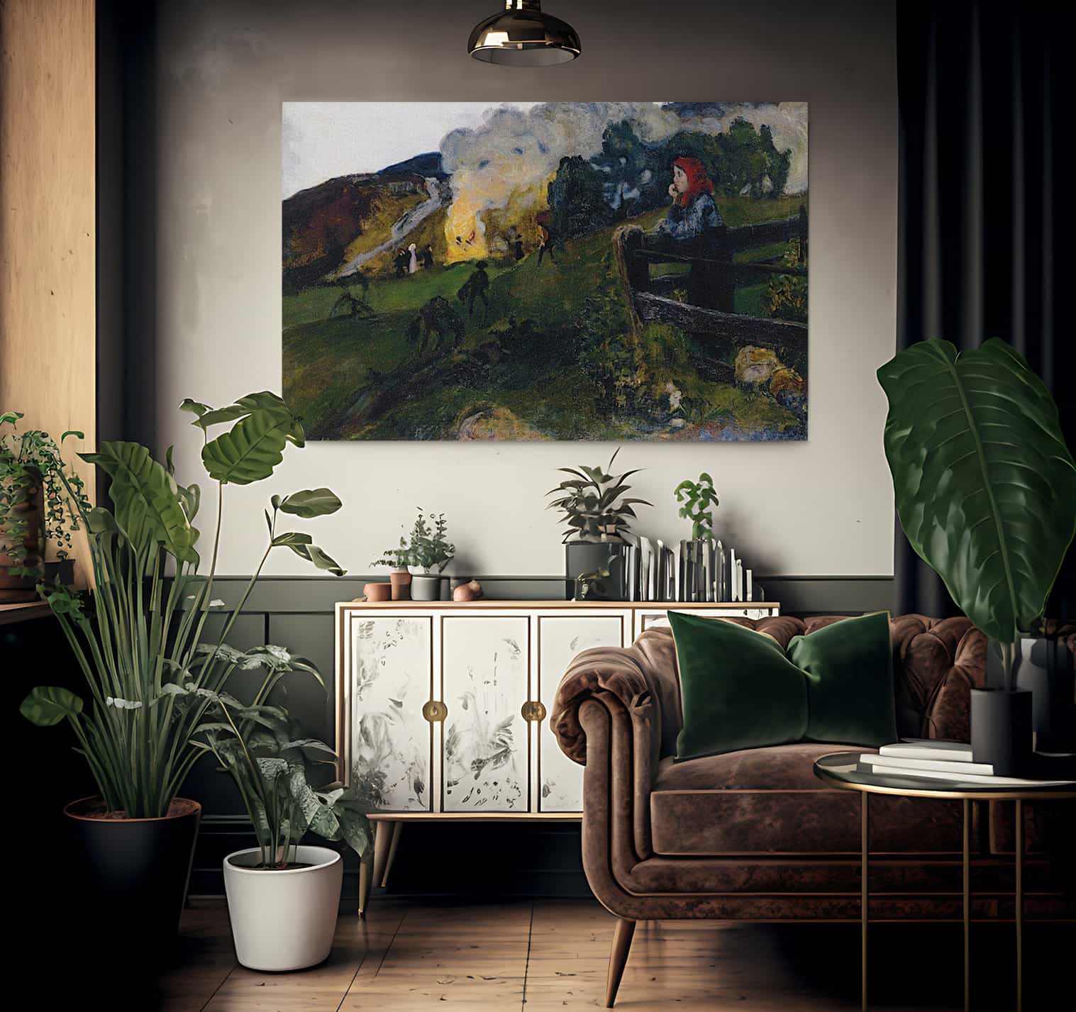 Midsummer Eve Bonfire By Nicolai Astrup - Image 2
