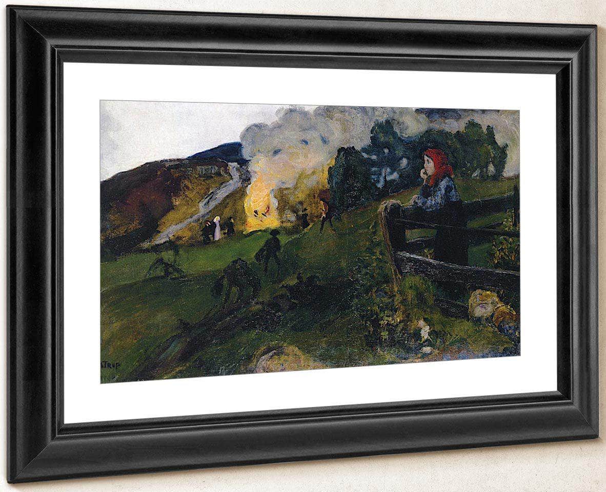 Midsummer Eve Bonfire By Nicolai Astrup - Image 4