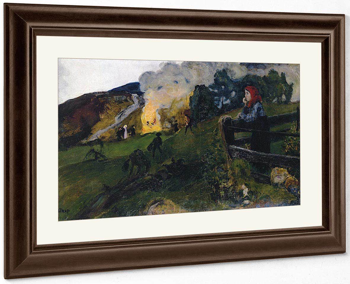 Midsummer Eve Bonfire By Nicolai Astrup - Image 5