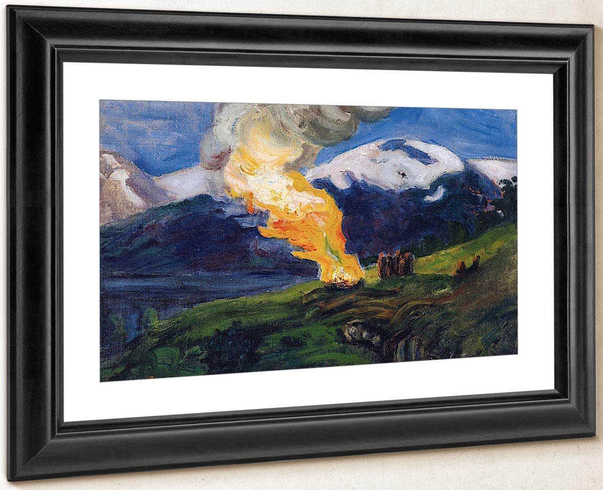 Midsummer Eve Bonfire (Sketch) By Nicolai Astrup - Image 2