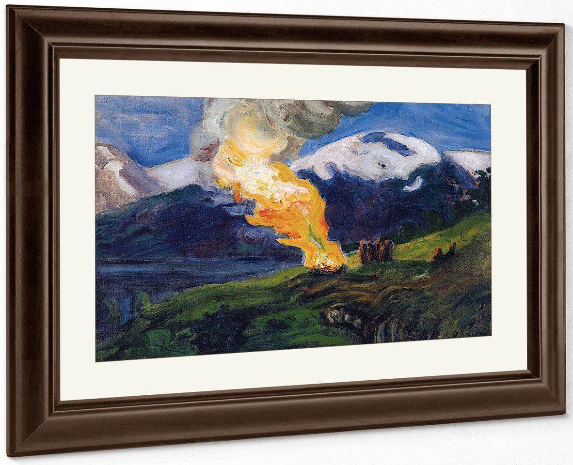 Midsummer Eve Bonfire (Sketch) By Nicolai Astrup - Image 3