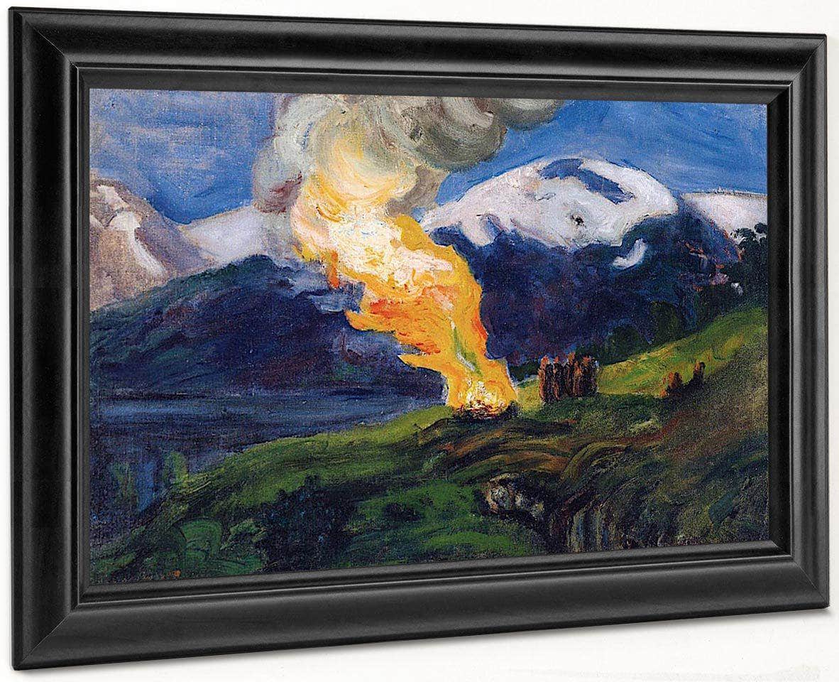 Midsummer Eve Bonfire (Sketch) By Nicolai Astrup - Image 6