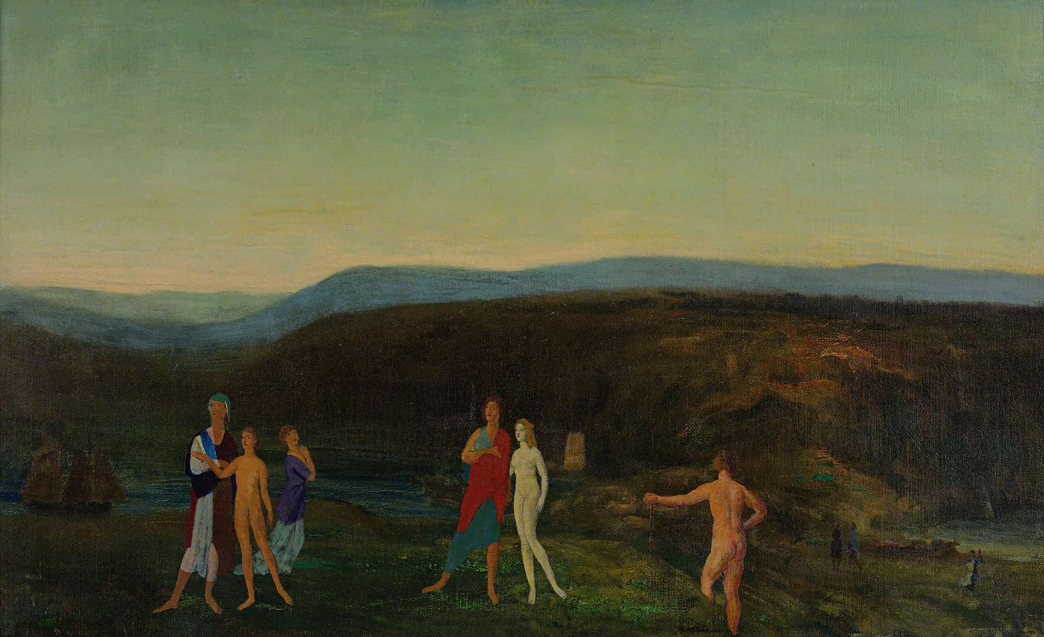 Midsummer Evening by Arthur Bowen Davies - Image 2