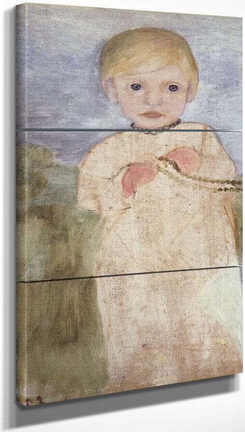 Mieke Vogeler With Pearl Necklace By Paula Modersohn Becker