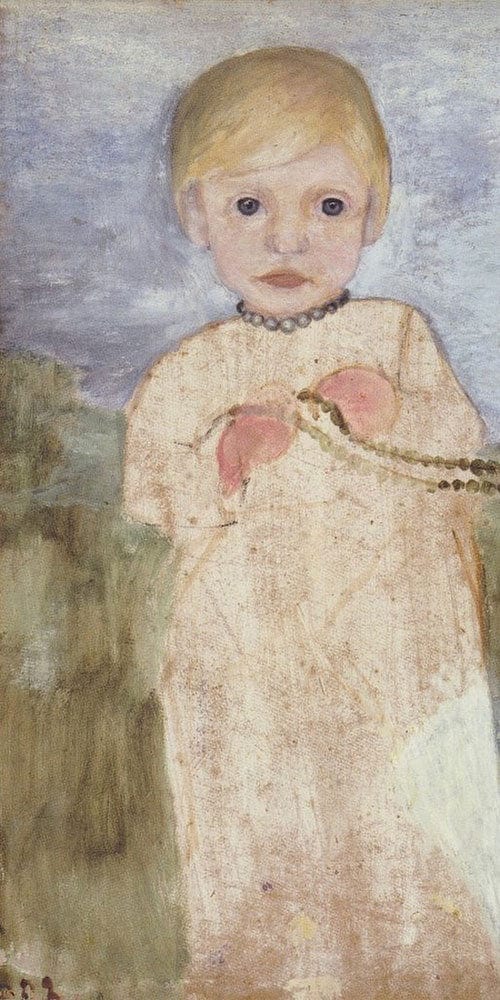 Mieke Vogeler With Pearl Necklace By Paula Modersohn Becker - Image 2