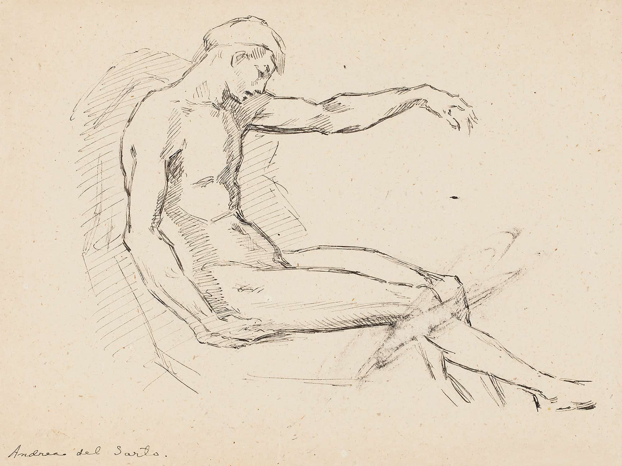 Mies Andrea Del Sarton Mukaan by Helene Schjerfbeck