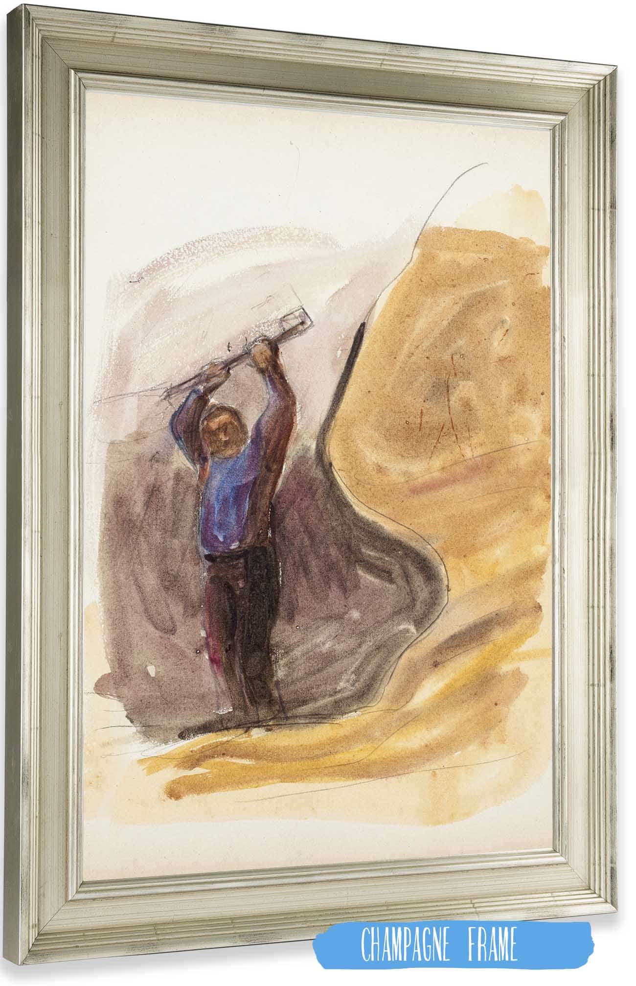 Mies Ja Tanko Luonnos by Magnus Enckell