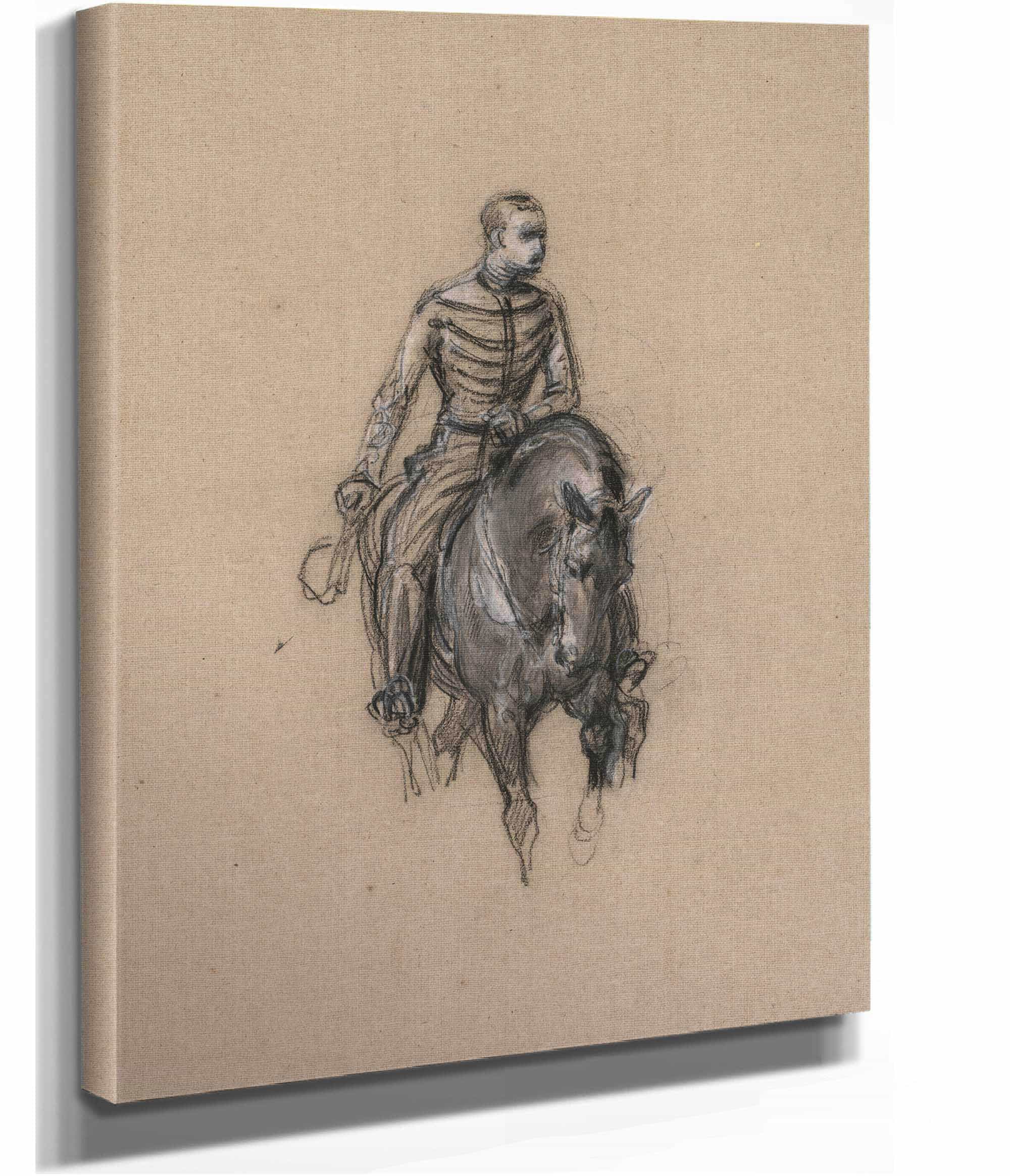 Militaire A Cheval Soldier On Horseback by Isidore Pils - Image 2