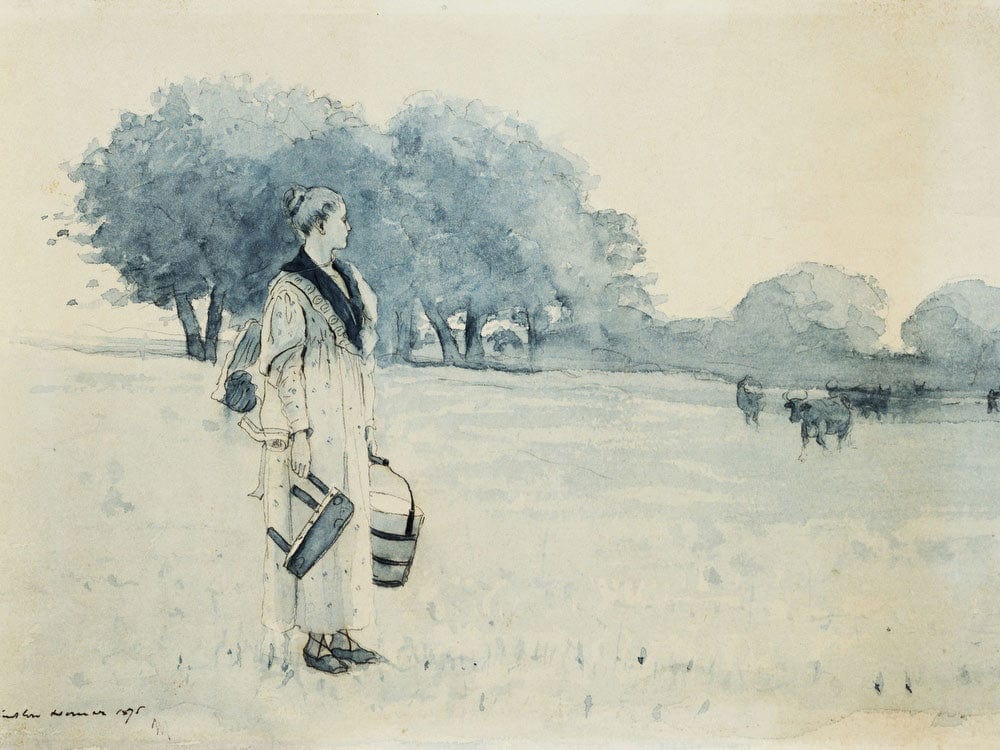 Milkmaid By Winslow Homer - Image 7