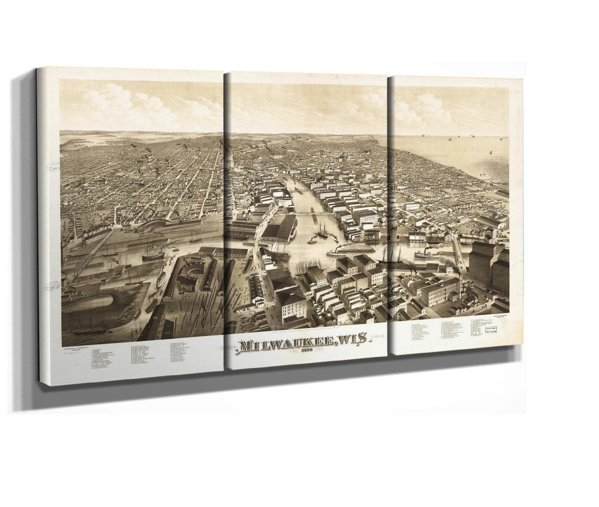 Milwaukee Wis 1879  State Of Wisconsin - Image 2