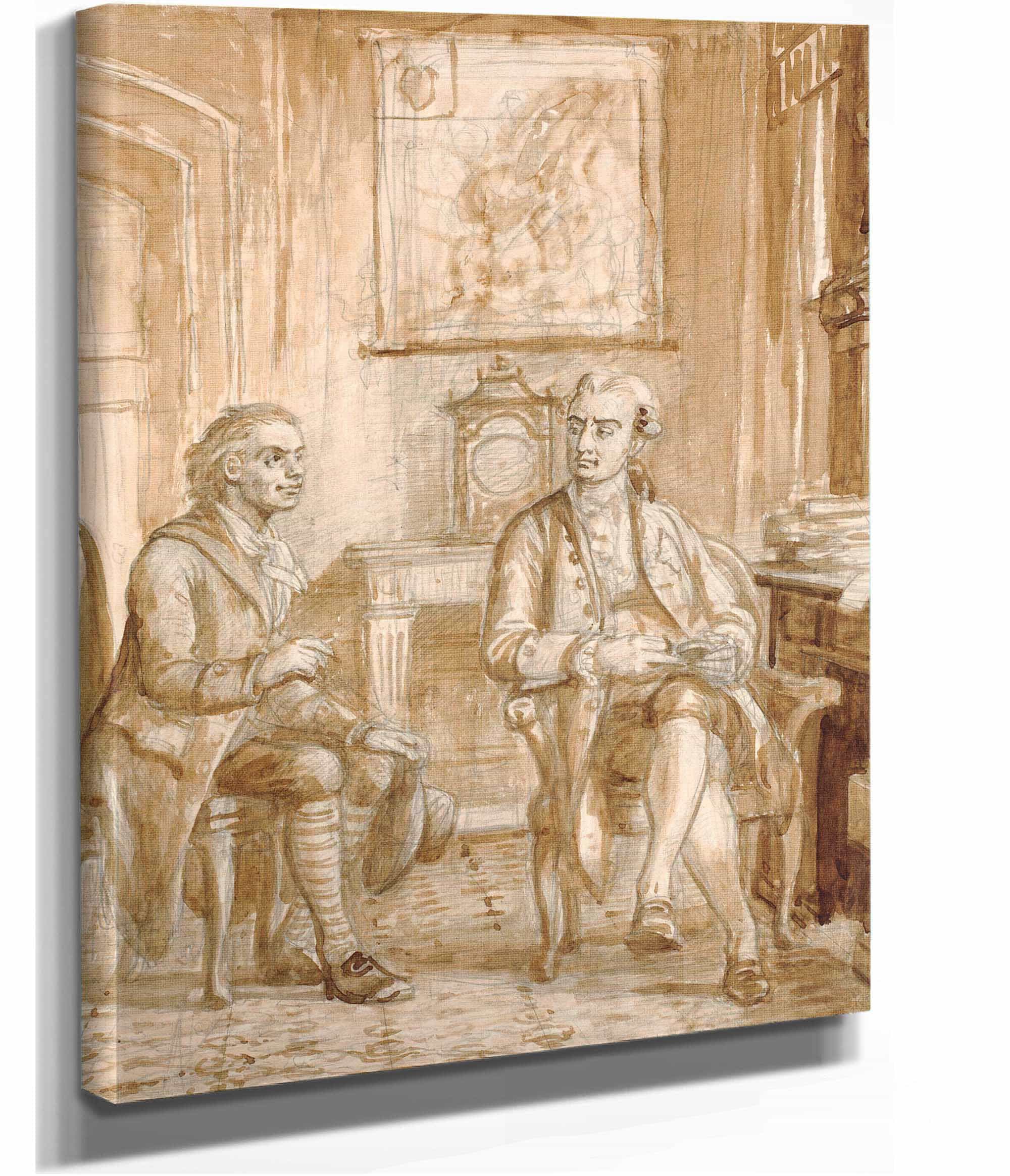 Minister Guldberg Og Wessel by Wilhelm Marstrand - Image 2